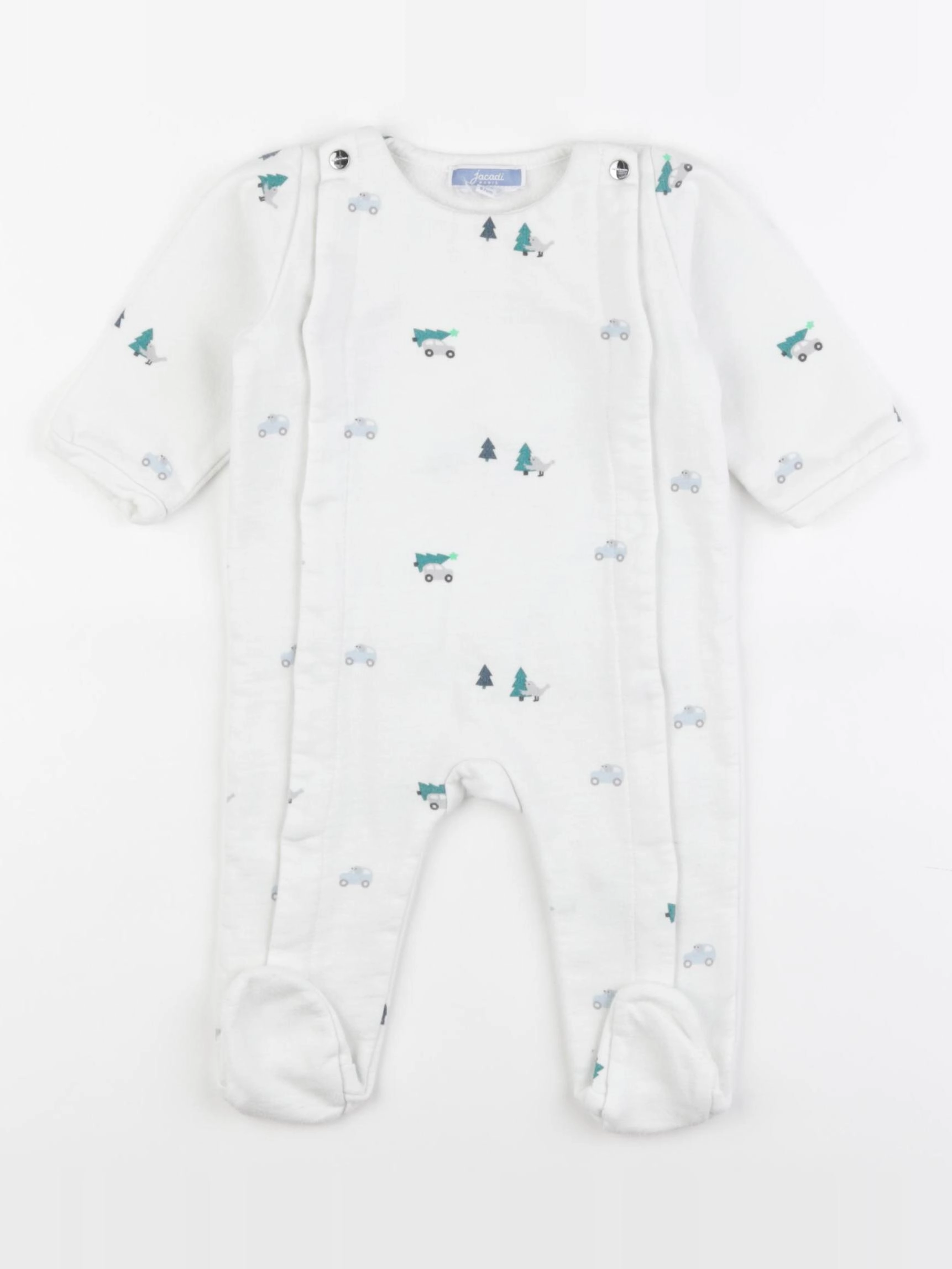 Jacadi - pyjama coton blanc - 6 mois