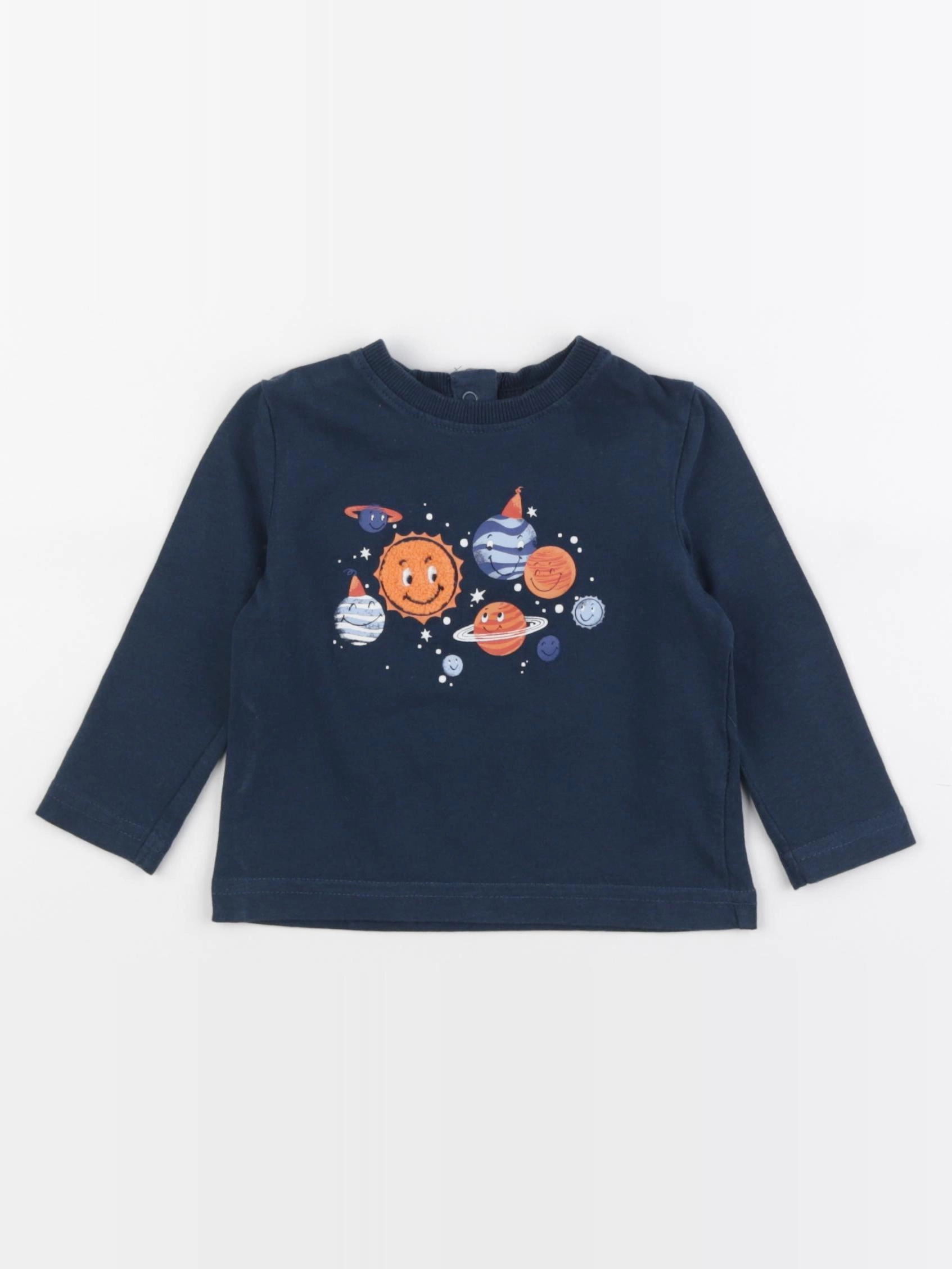 Vertbaudet - tee-shirt bleu - 9 mois