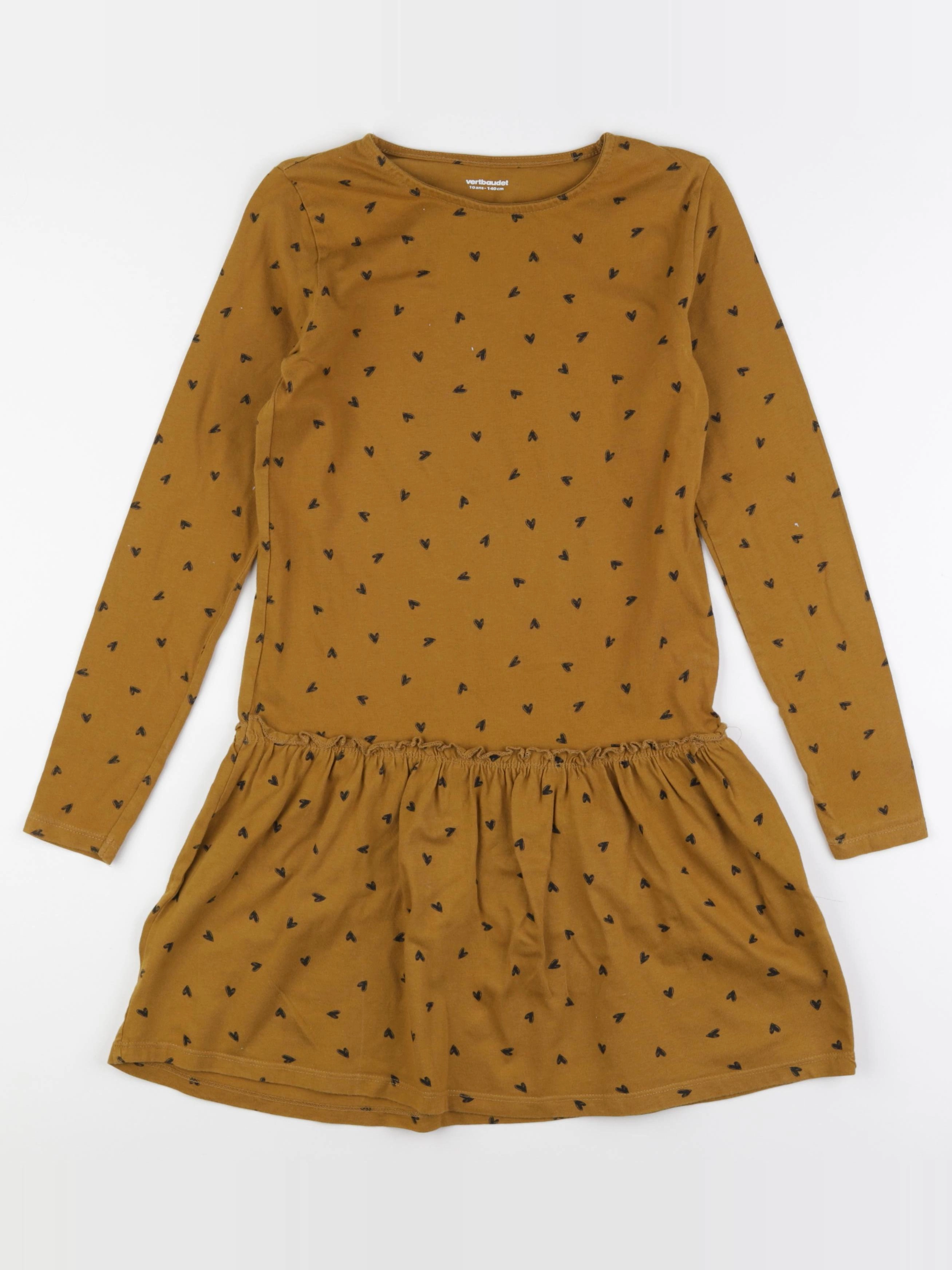 Vertbaudet - robe jaune - 10 ans