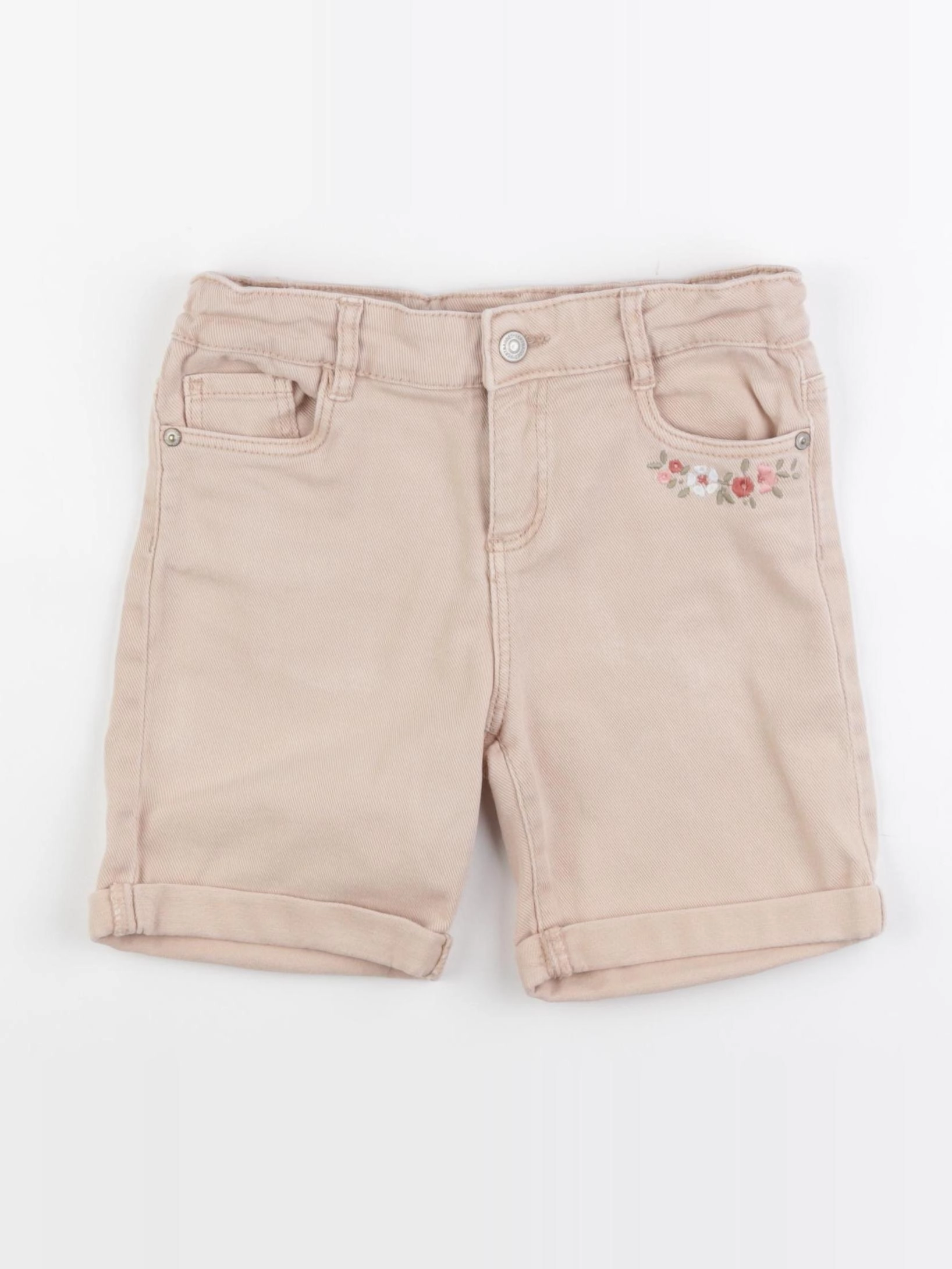 Vertbaudet - short beige - 8 ans