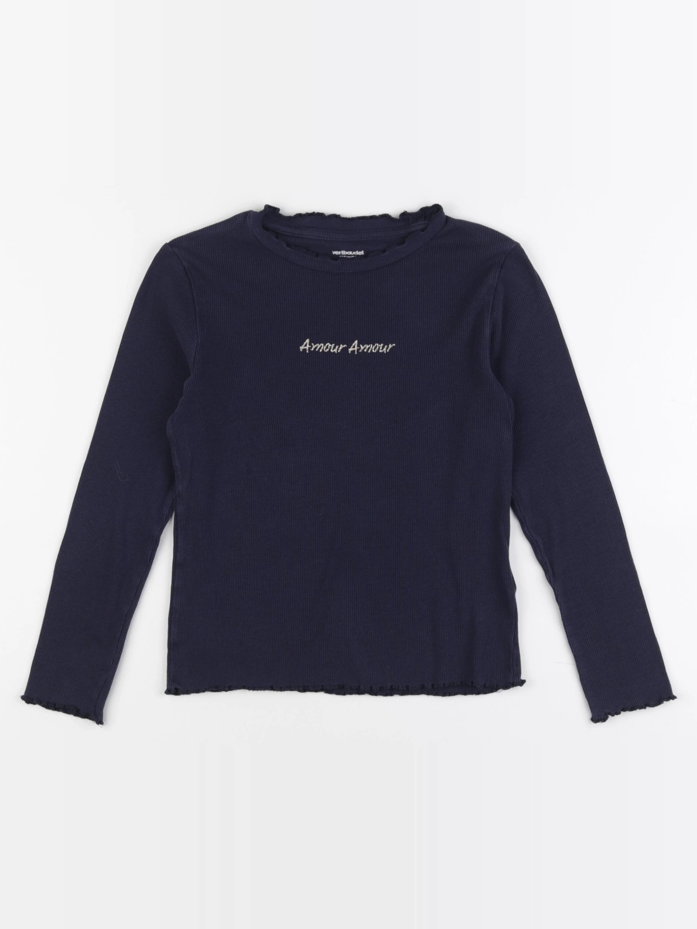 Vertbaudet - tee-shirt bleu - 8 ans