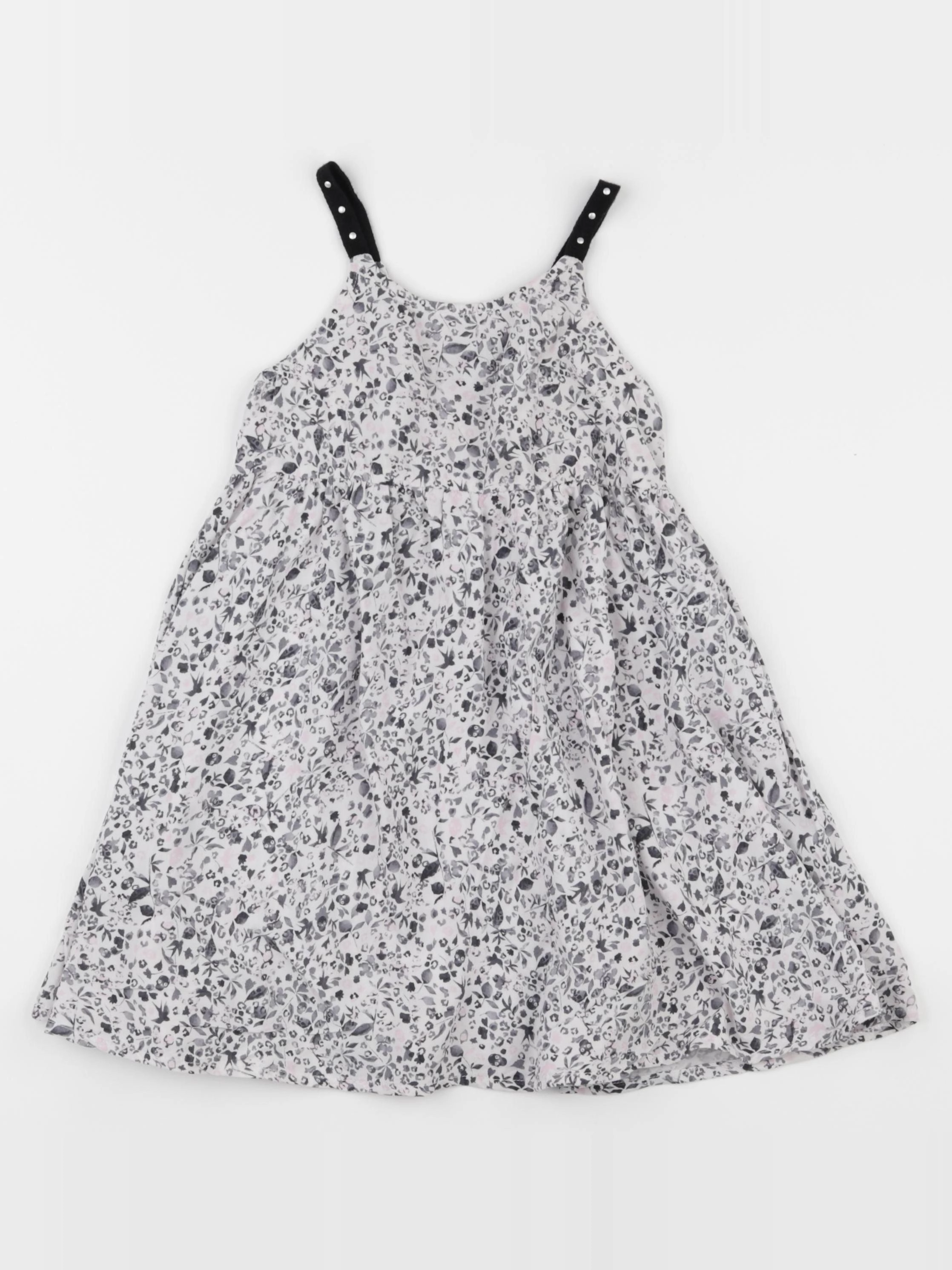 IKKS - robe blanc, noir - 4 ans