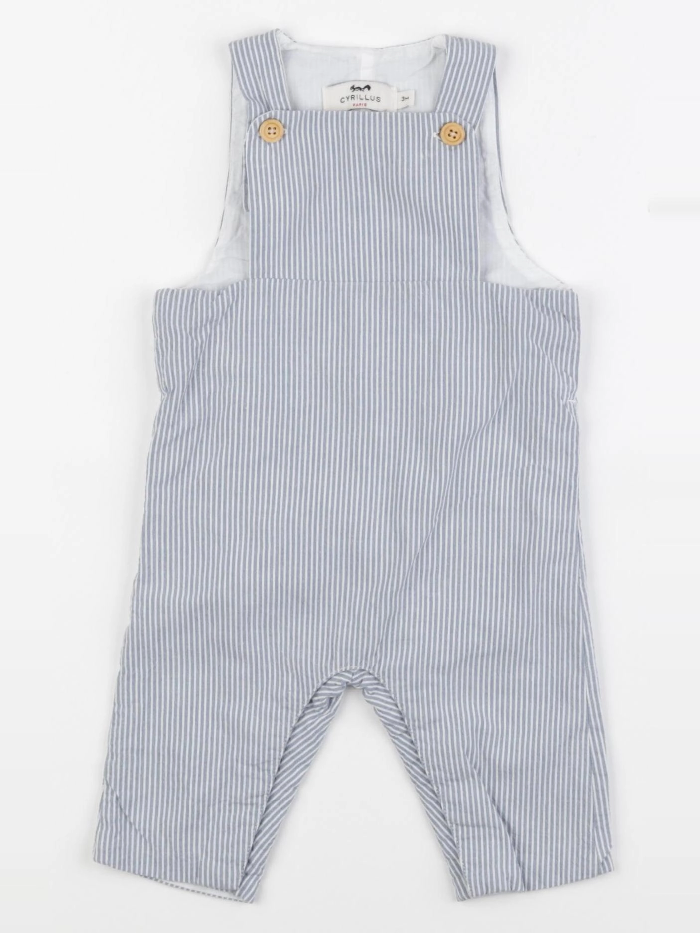 Cyrillus - salopette bleu - 3 mois