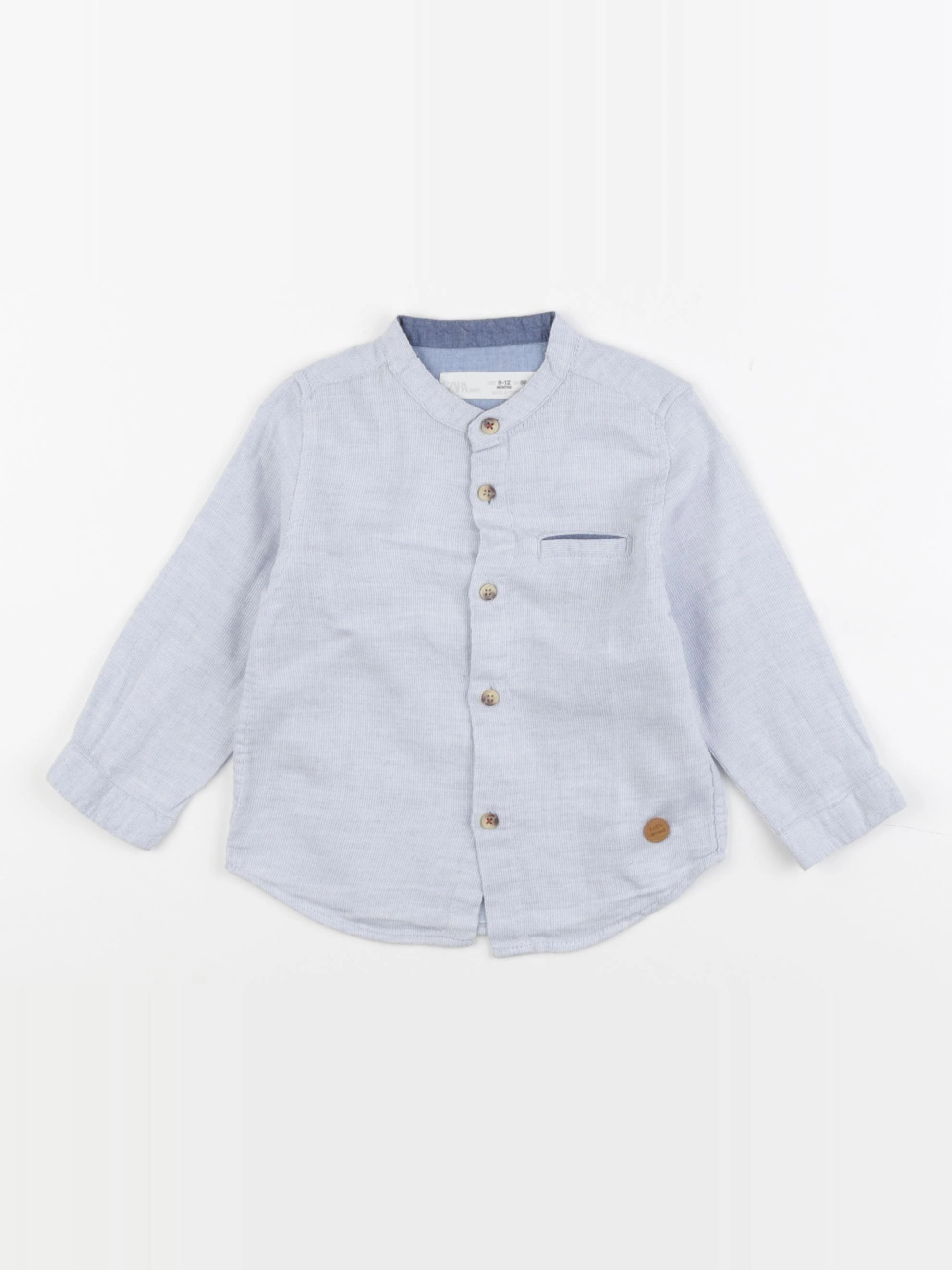 Zara - chemise bleu - 9/12 mois