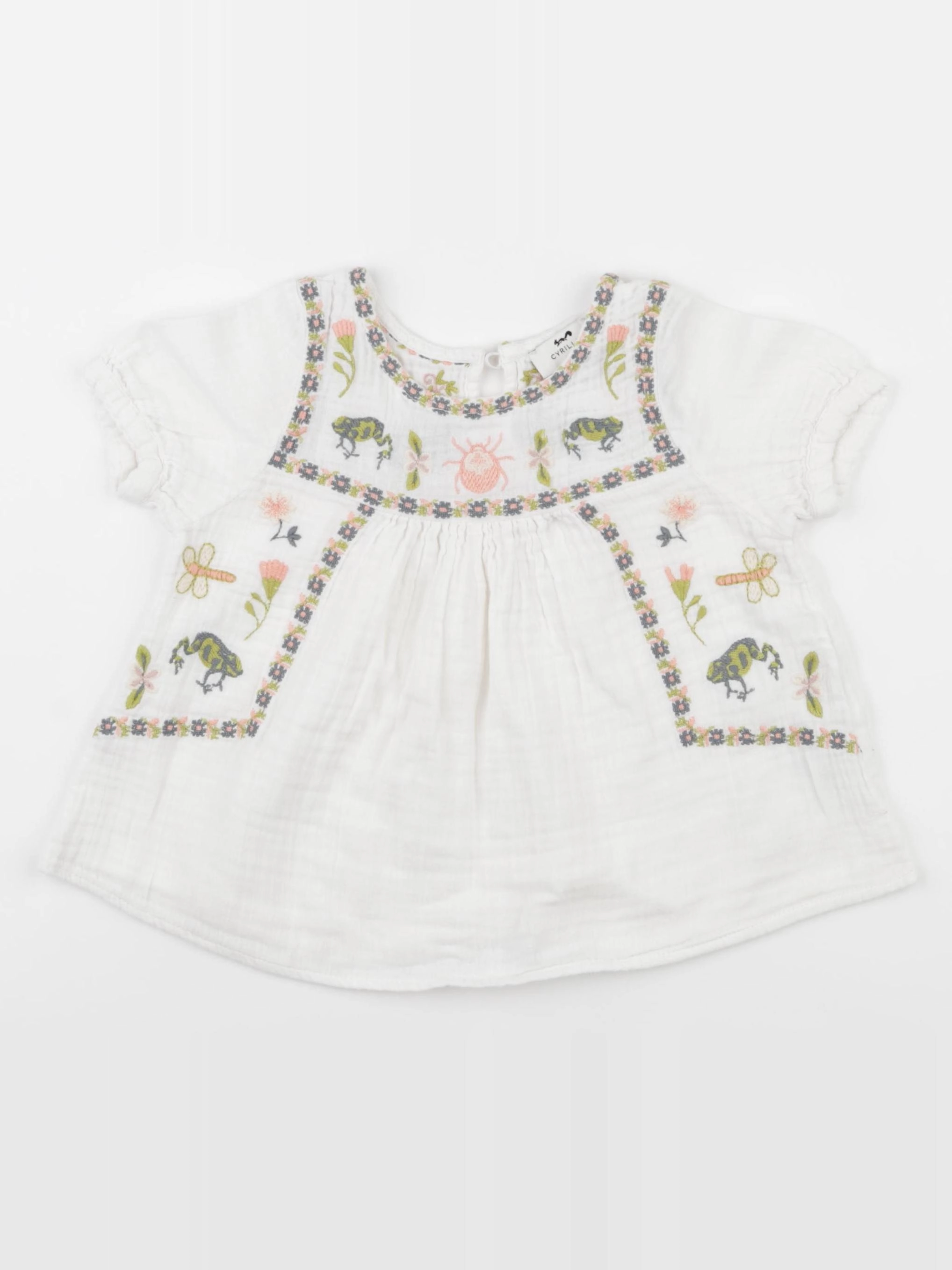 Cyrillus - blouse blanc - 4 ans
