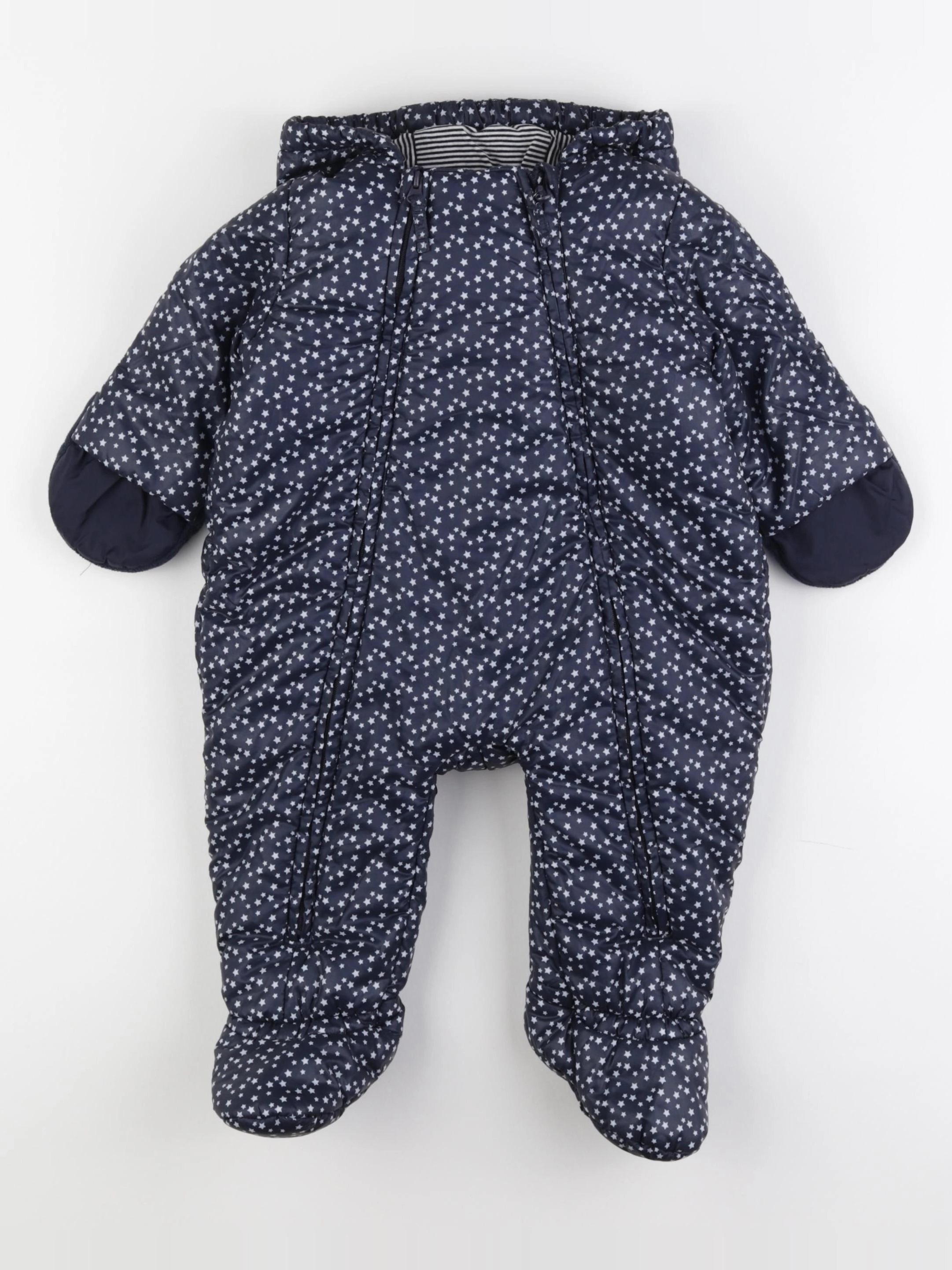 Petit Bateau - combi-pilote bleu - 12 mois