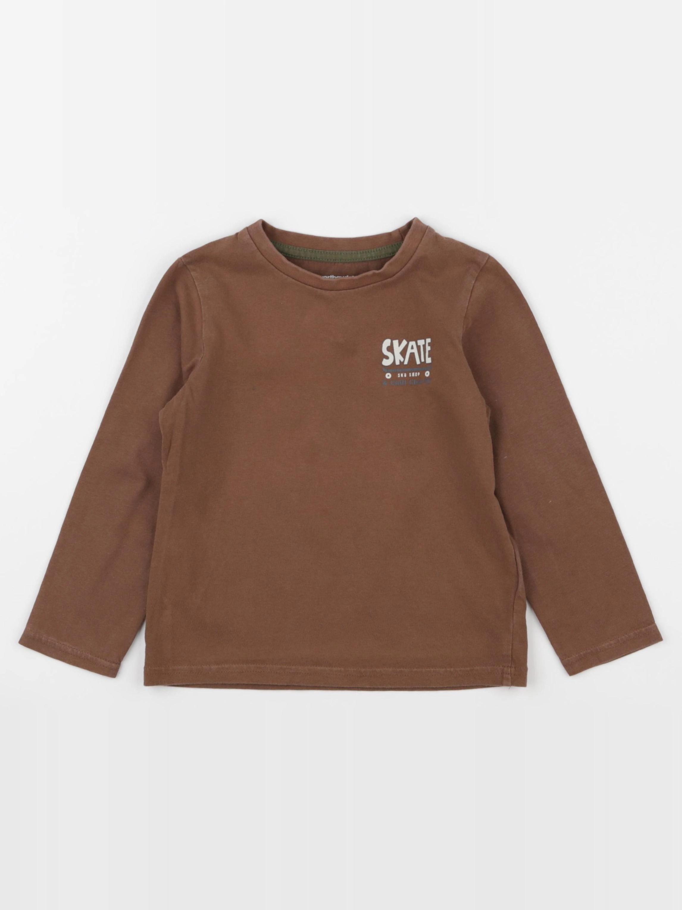 Vertbaudet - tee-shirt marron - 5 ans