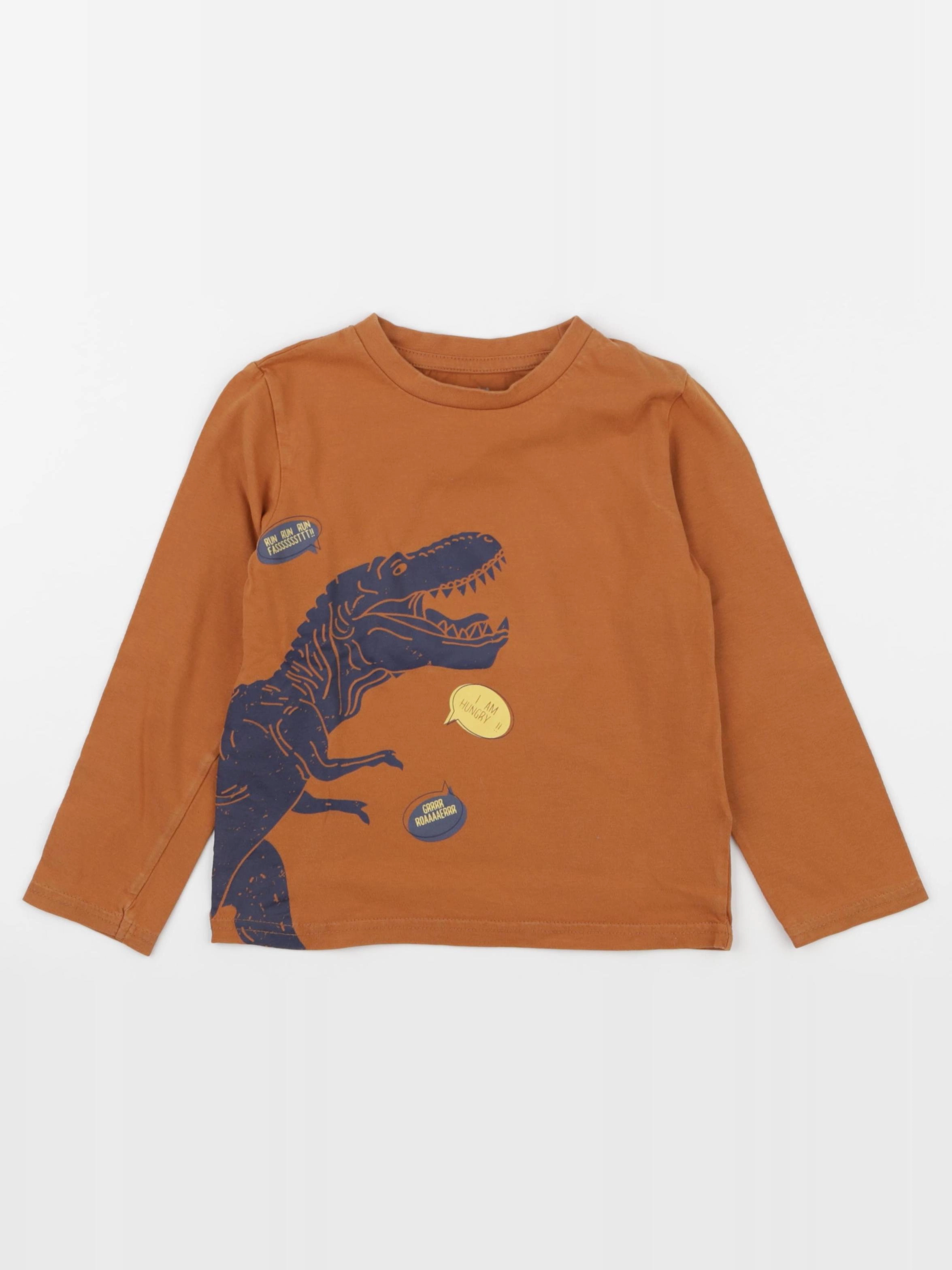 Vertbaudet - tee-shirt marron - 5 ans