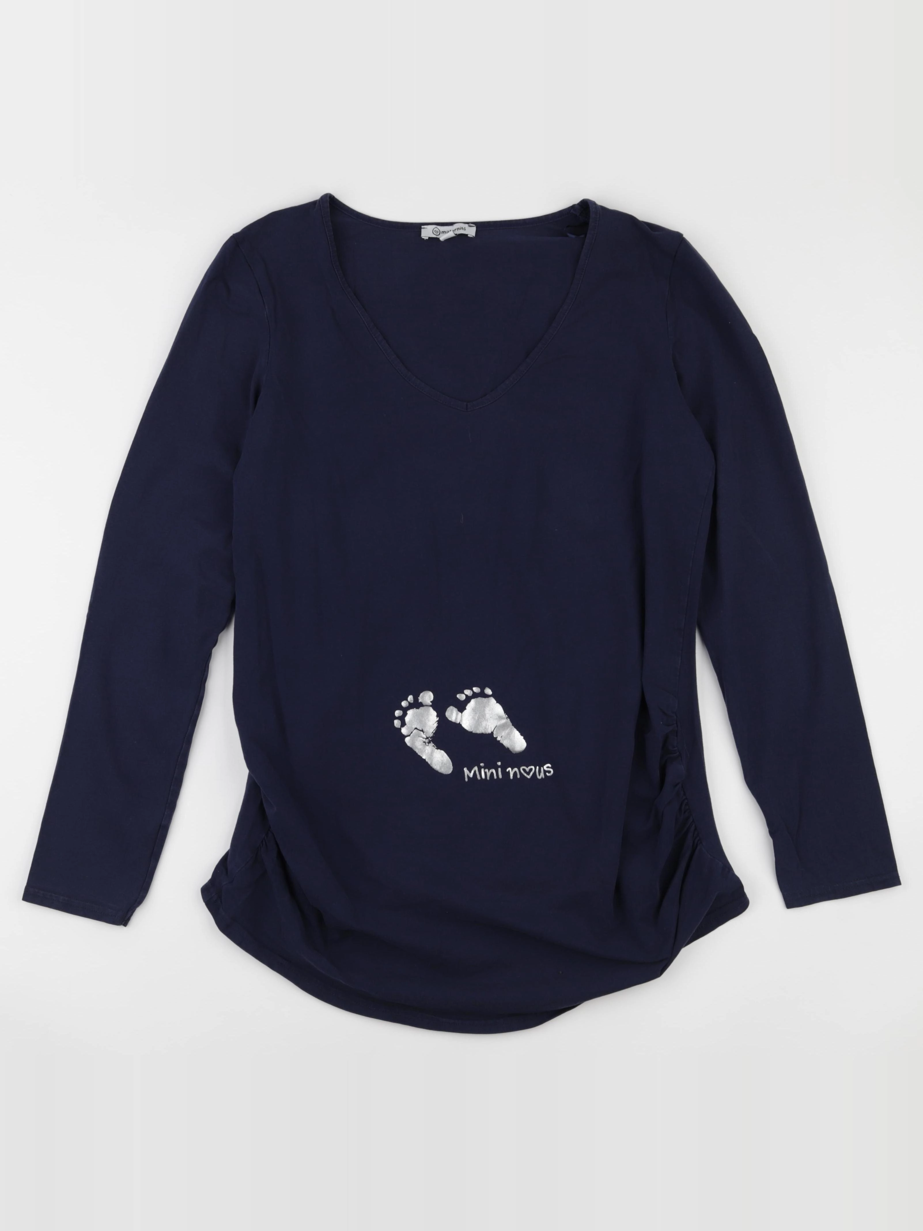 La Halle - tee-shirt grossesse bleu - 42 à 44