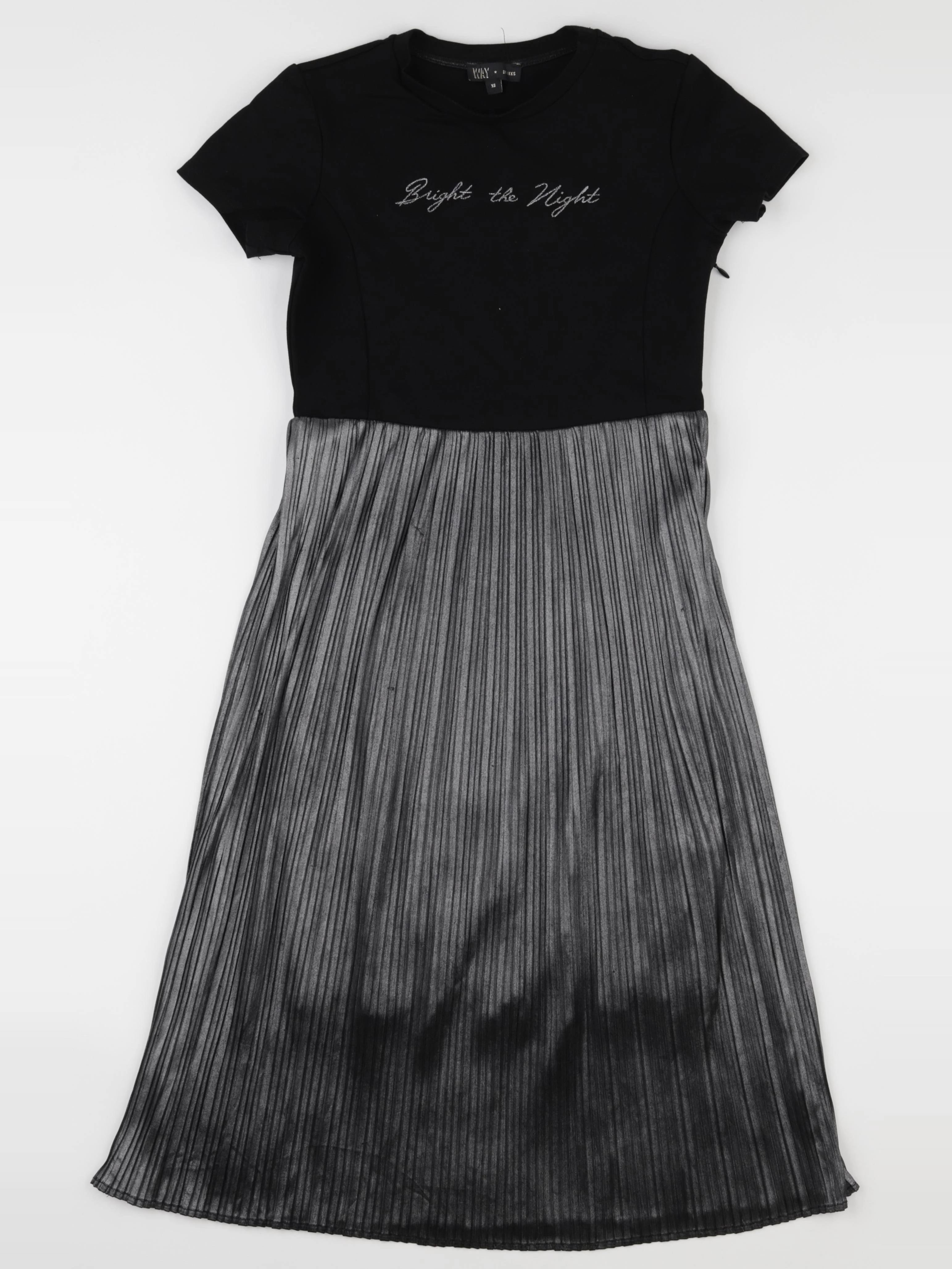 IKKS - robe noir, gris - 12 ans