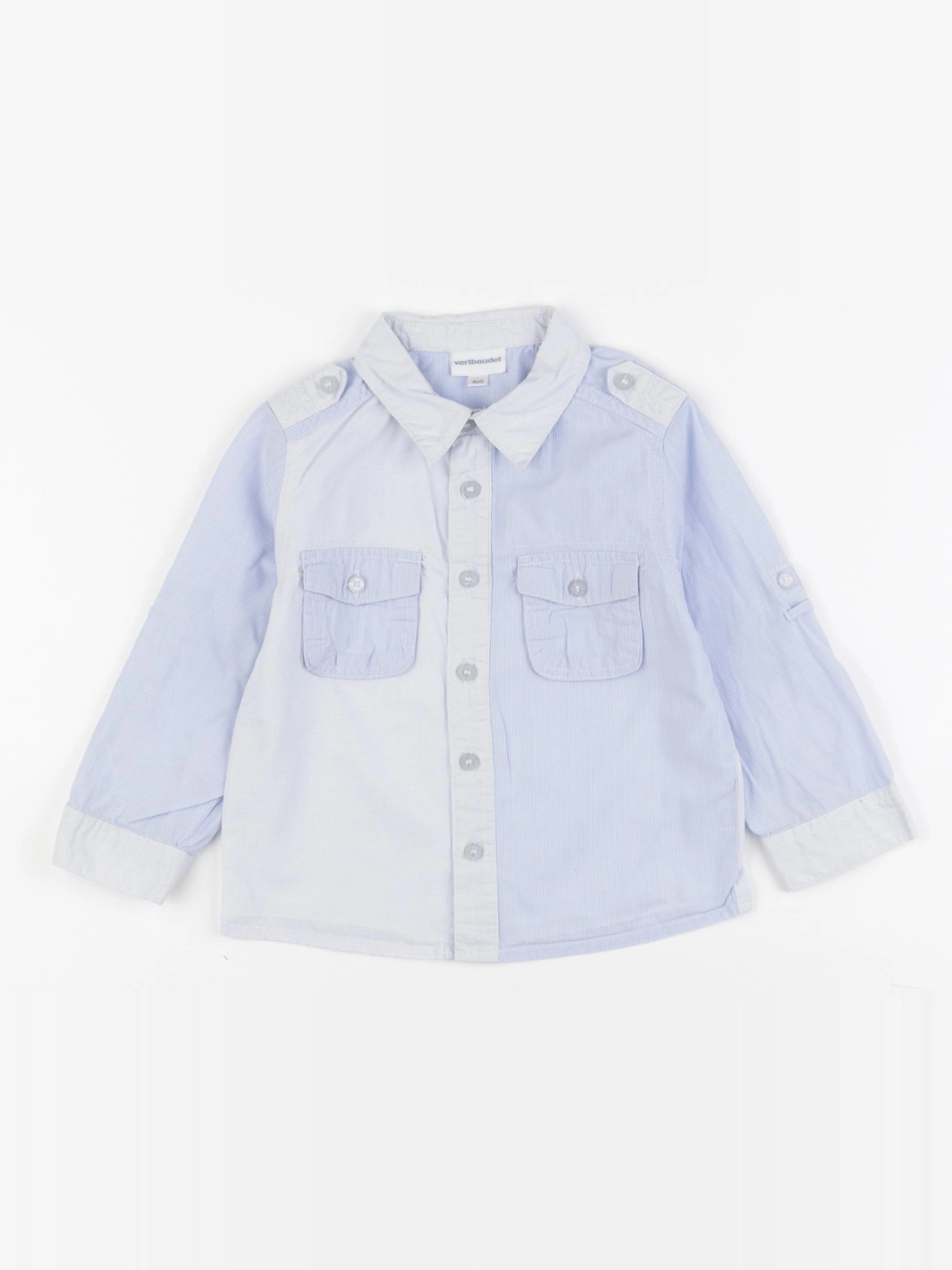 Vertbaudet - chemise bleu - 2 ans