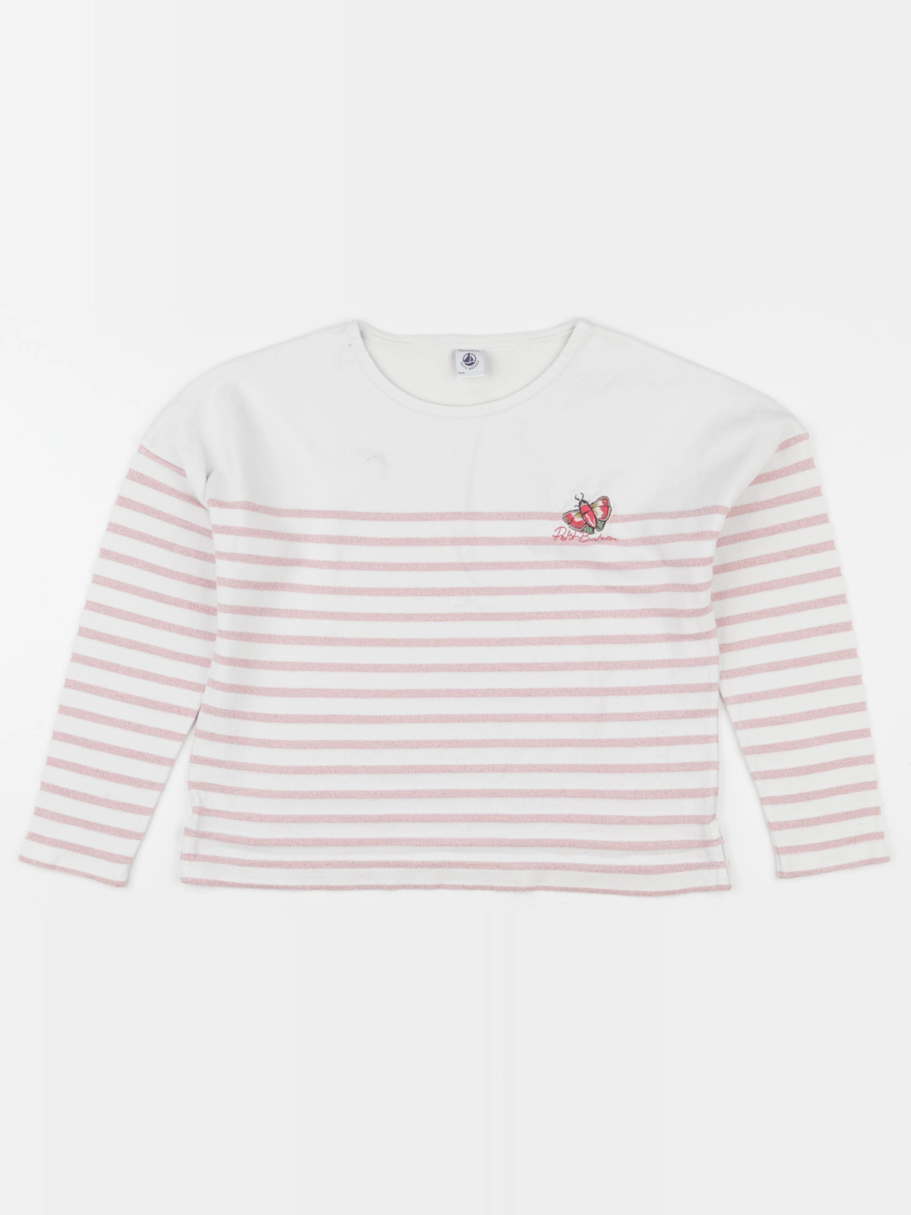 Petit Bateau - pull blanc - 10 ans