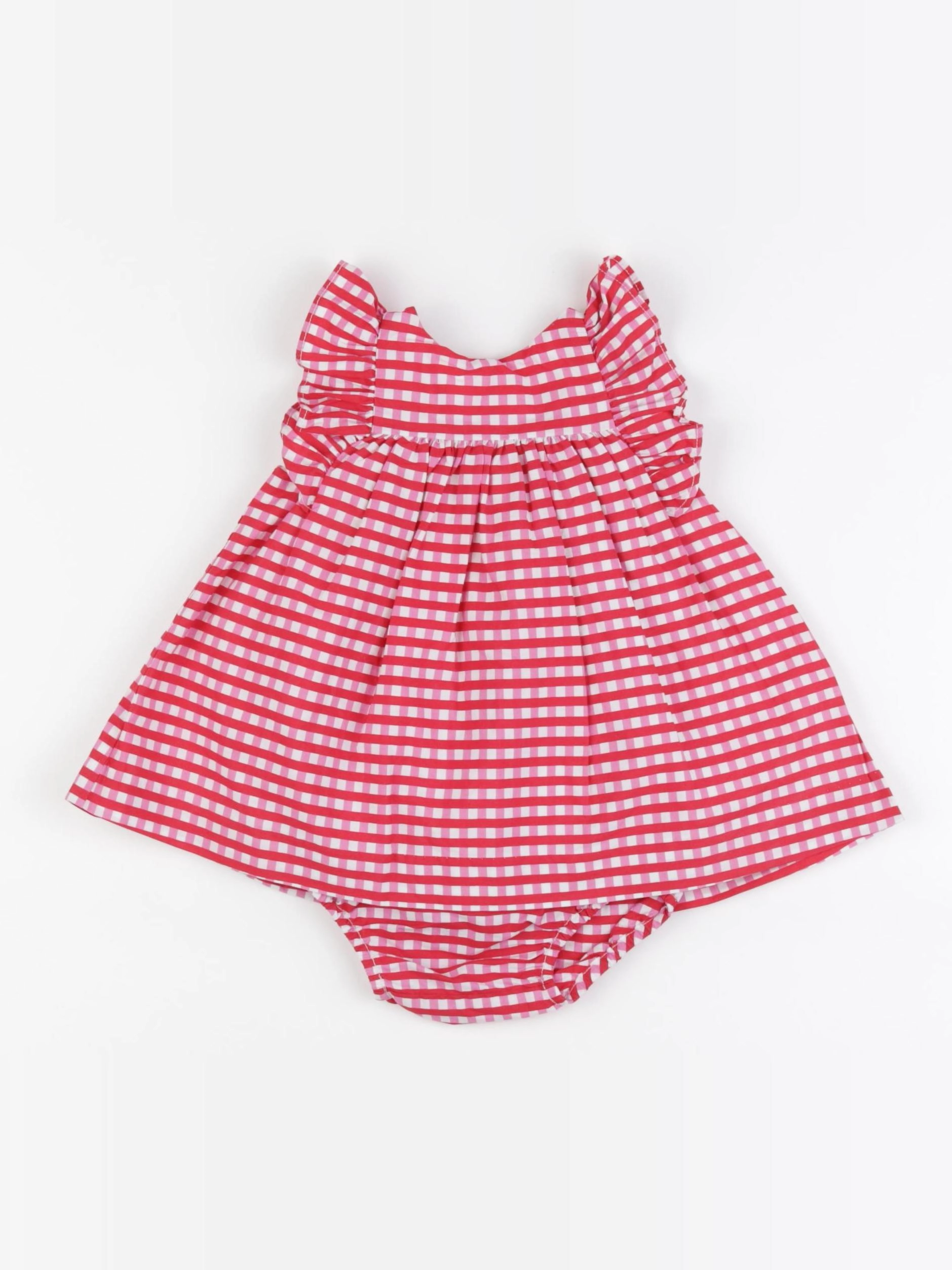 Jacadi - robe rouge, rose - 3 mois