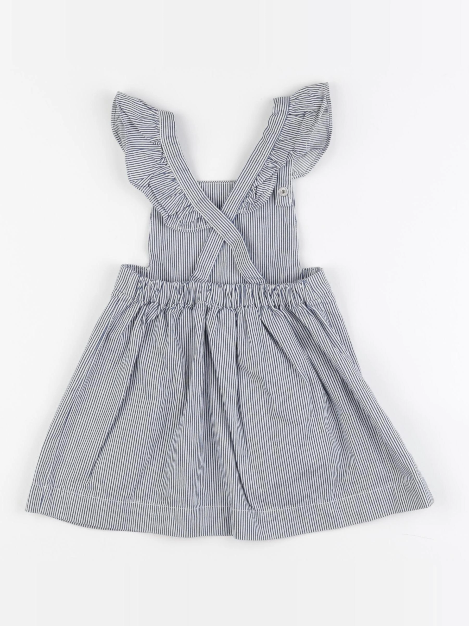 Jacadi - robe bleu, blanc - 3 ans