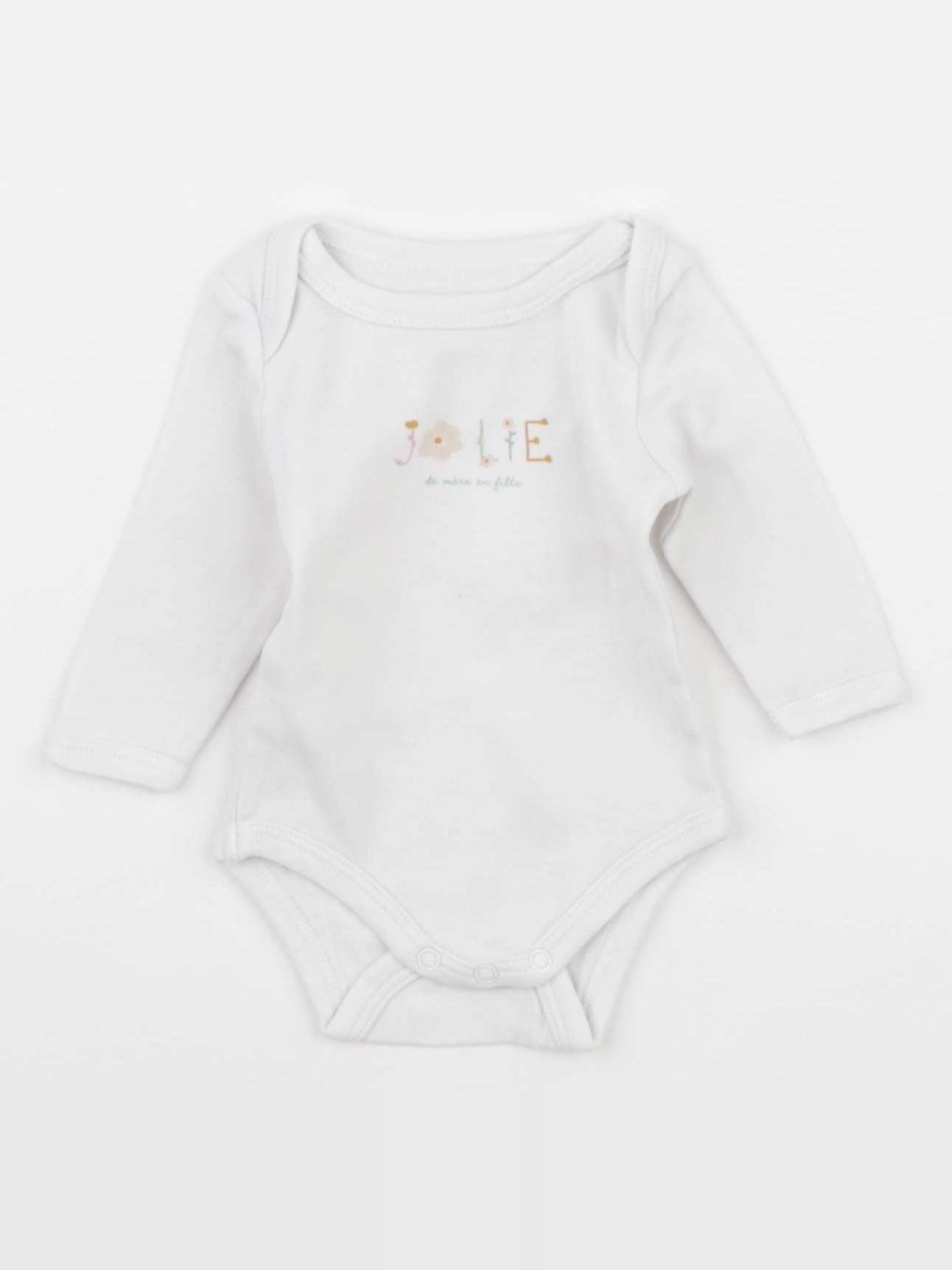 Vertbaudet - body blanc - 1 mois