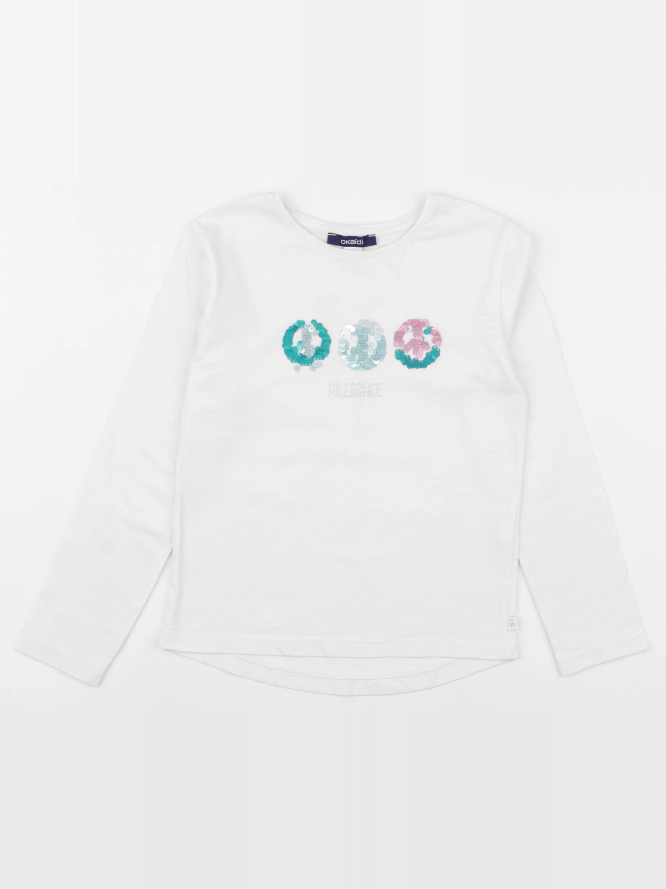 Okaidi - tee-shirt blanc - 5 ans