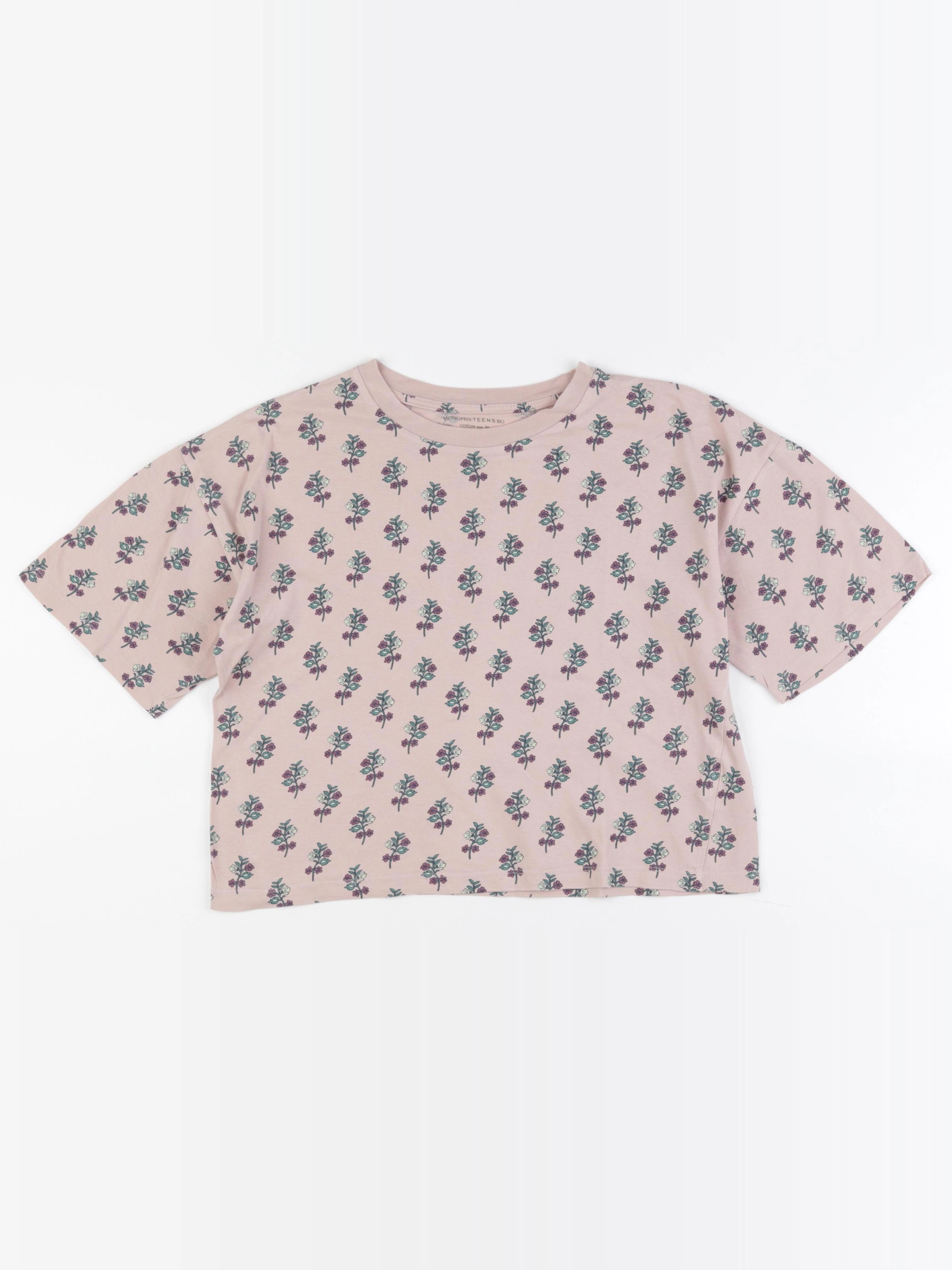 Monoprix - tee-shirt rose - 14 ans