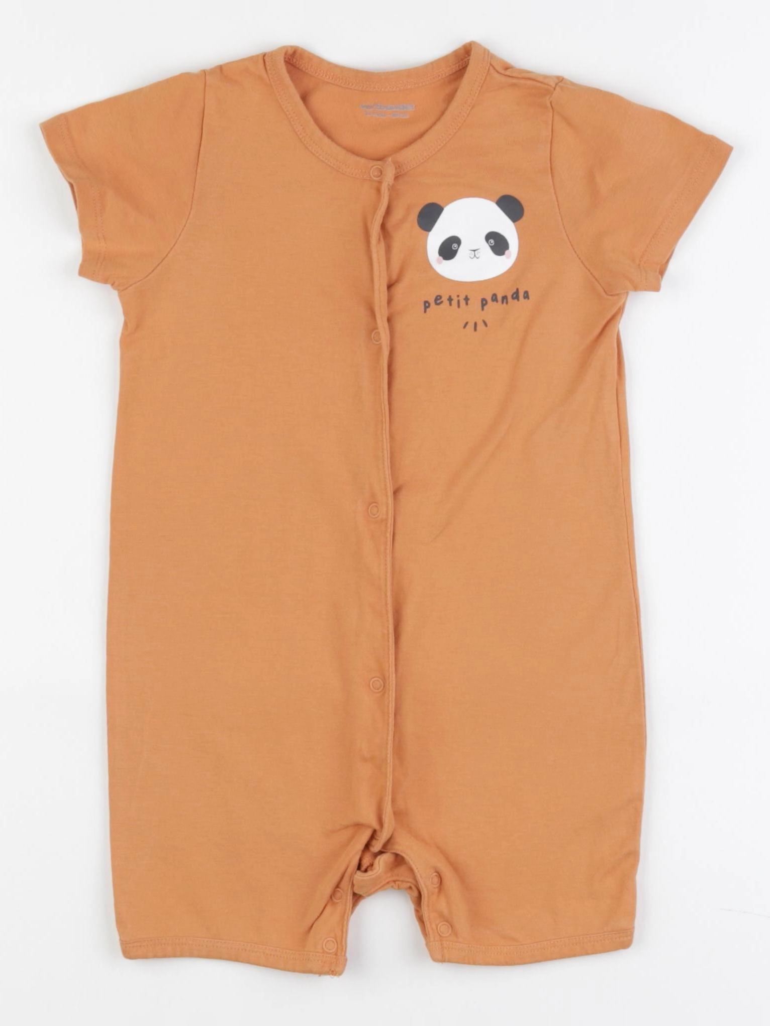 Vertbaudet - pyjama coton orange - 24 mois
