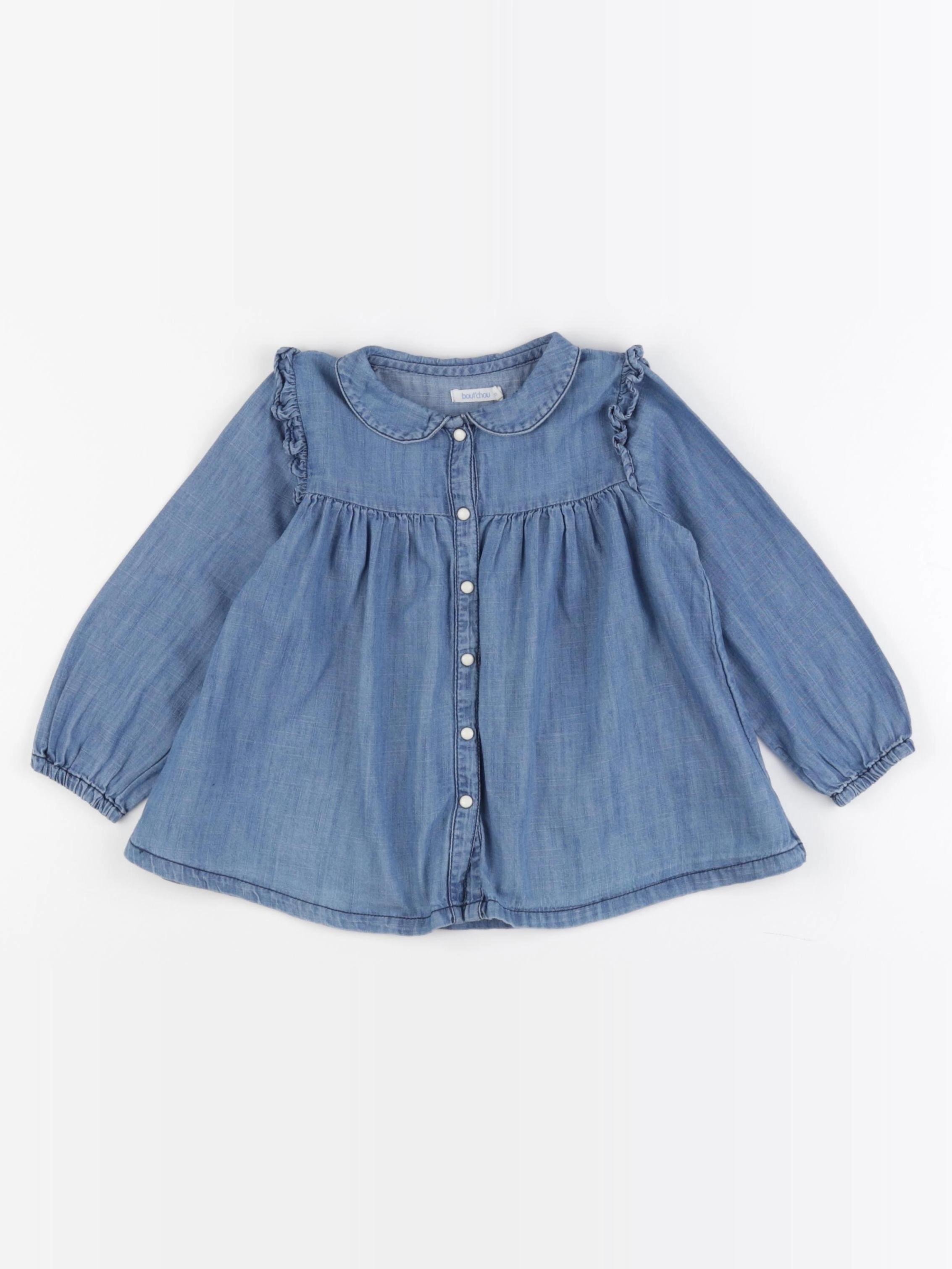 Boutchou - blouse bleu - 36 mois