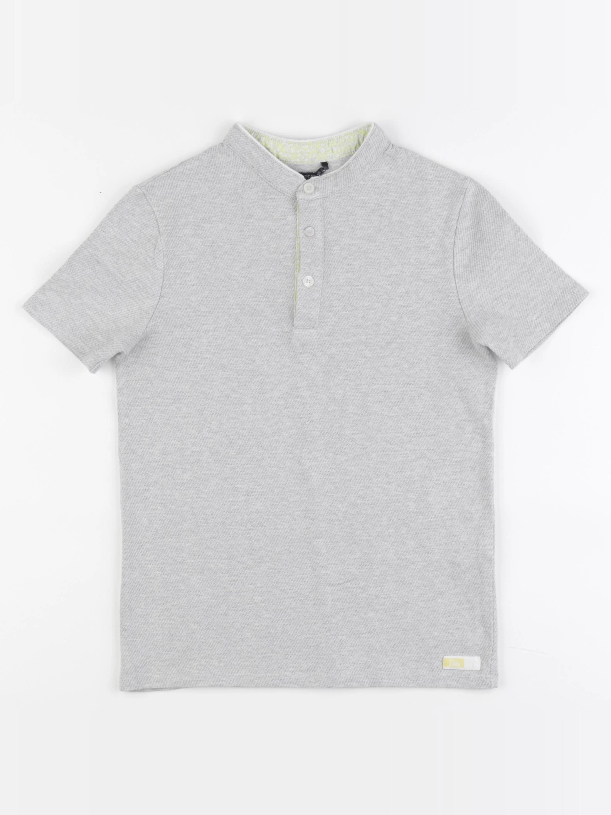 IKKS - polo imprimé au dos gris - 10 ans