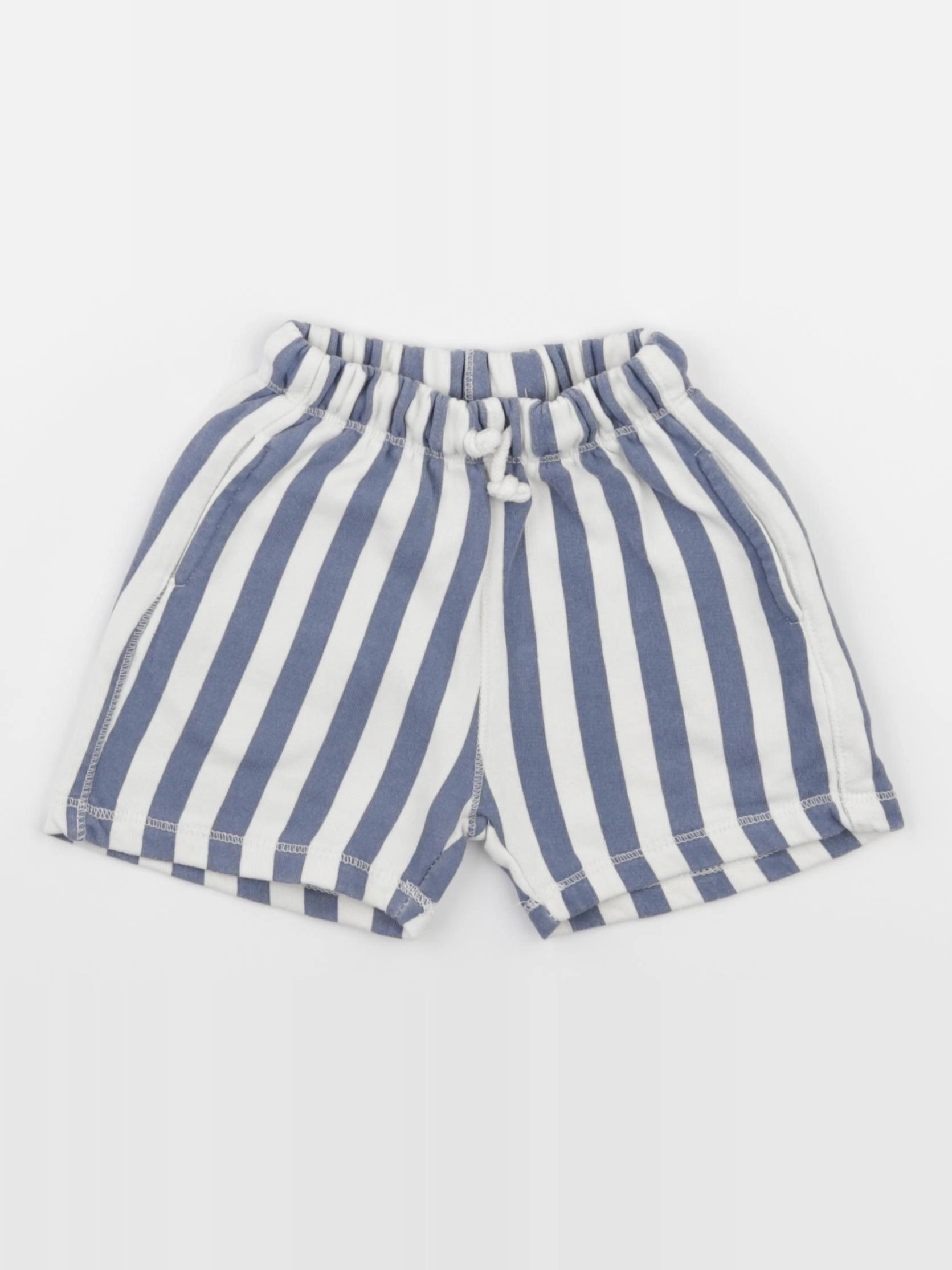 Zara - short bleu, blanc - 2 ans