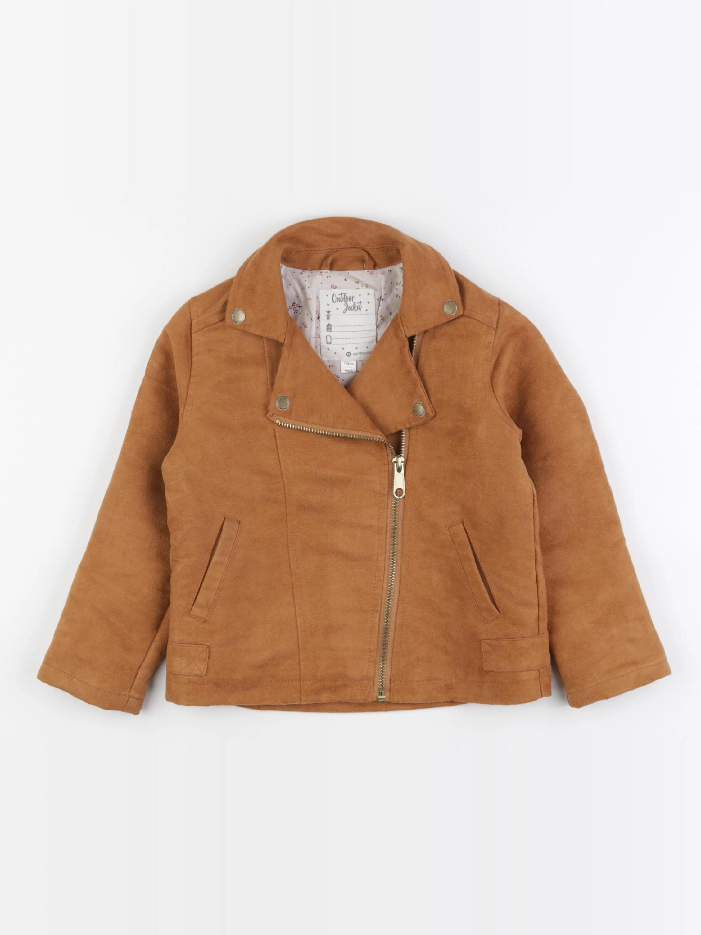 Vertbaudet - veste marron - 4 ans