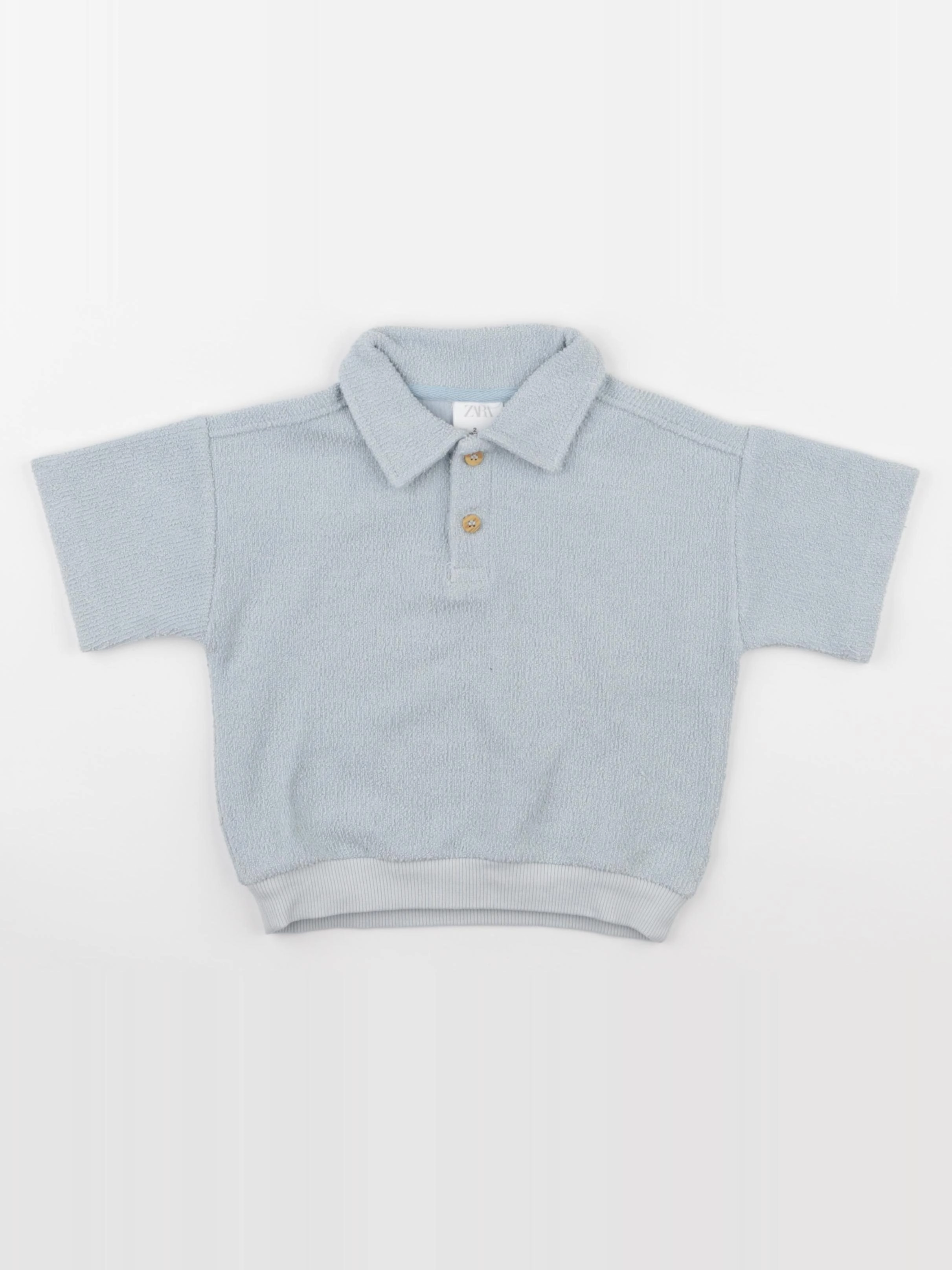 Zara - polo bleu - 2 ans