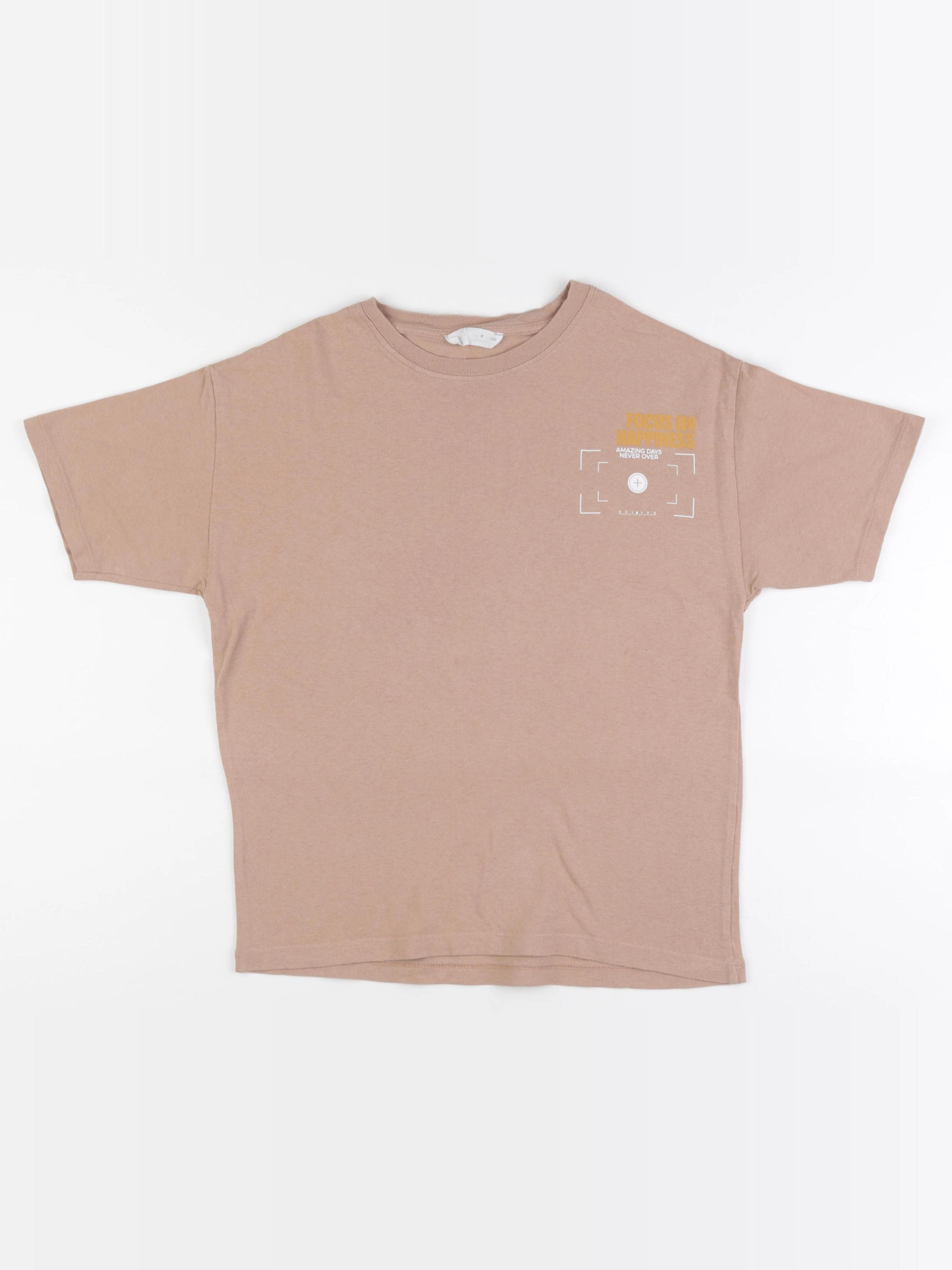 Zara - tee-shirt imprimé au dos beige - 8 ans