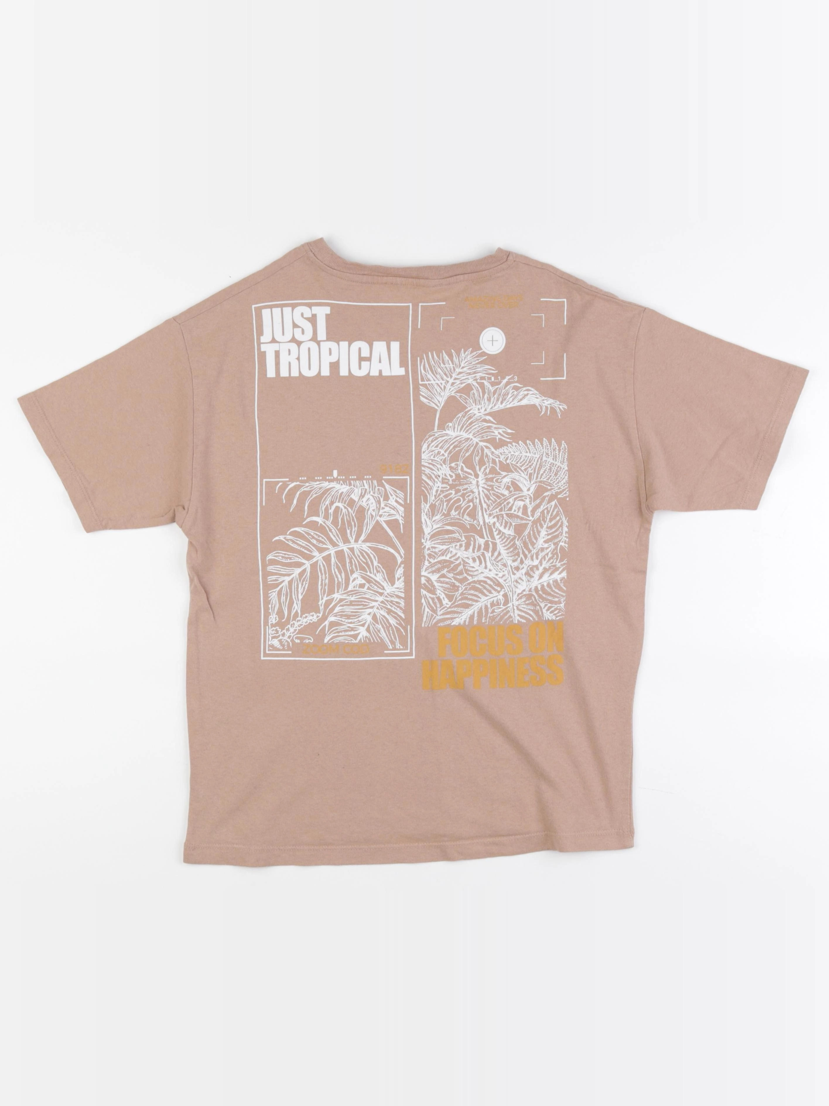 Zara - tee-shirt imprimé au dos beige - 8 ans