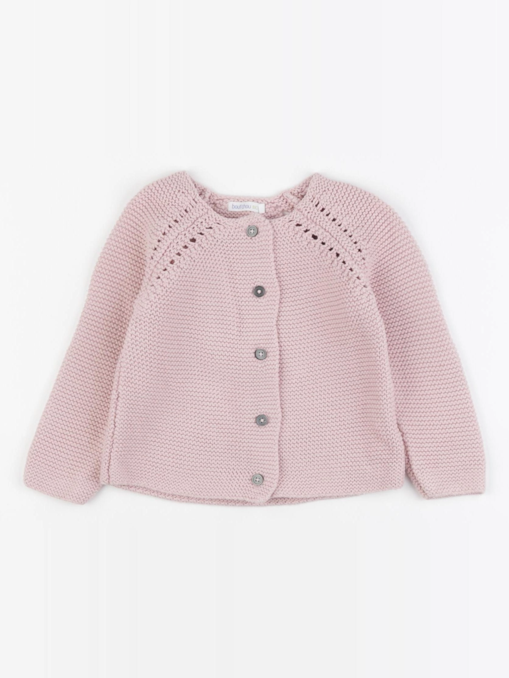 Boutchou - gilet rose - 12 mois