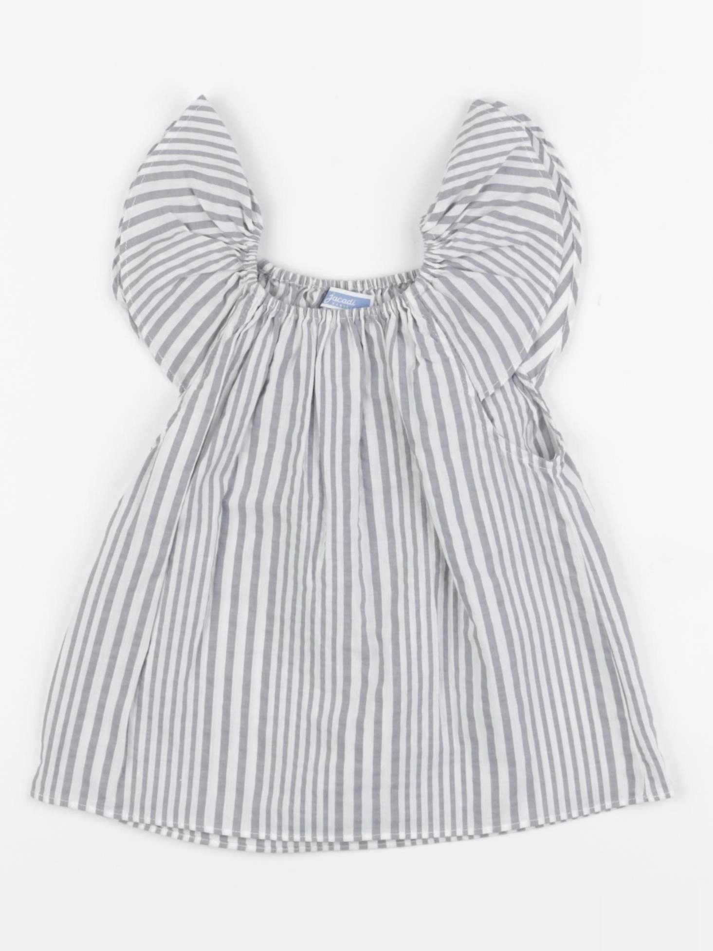 Jacadi - blouse gris, blanc - 24 mois