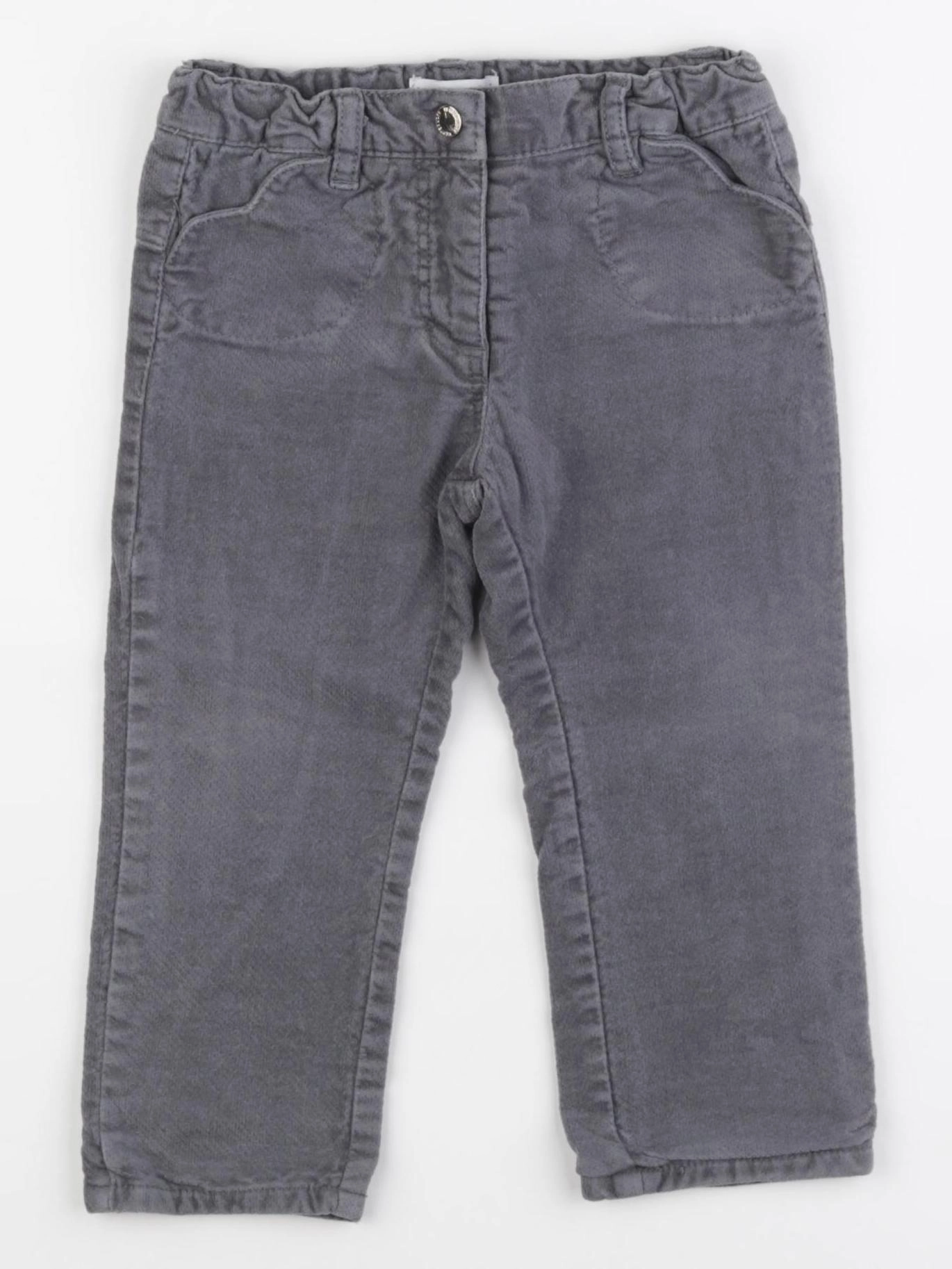 Vertbaudet - pantalon gris - 18 mois