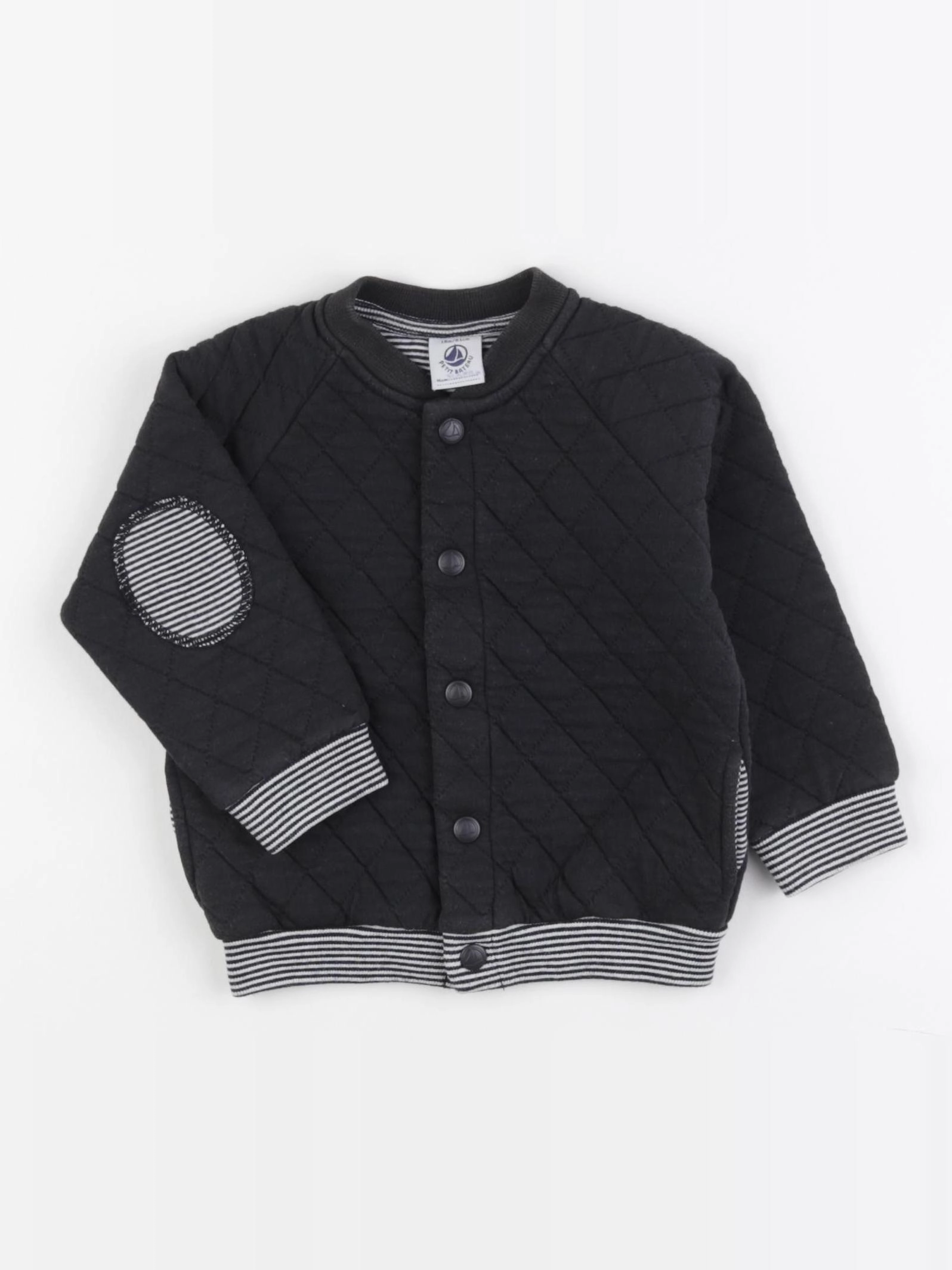 Petit Bateau - veste noir - 18 mois