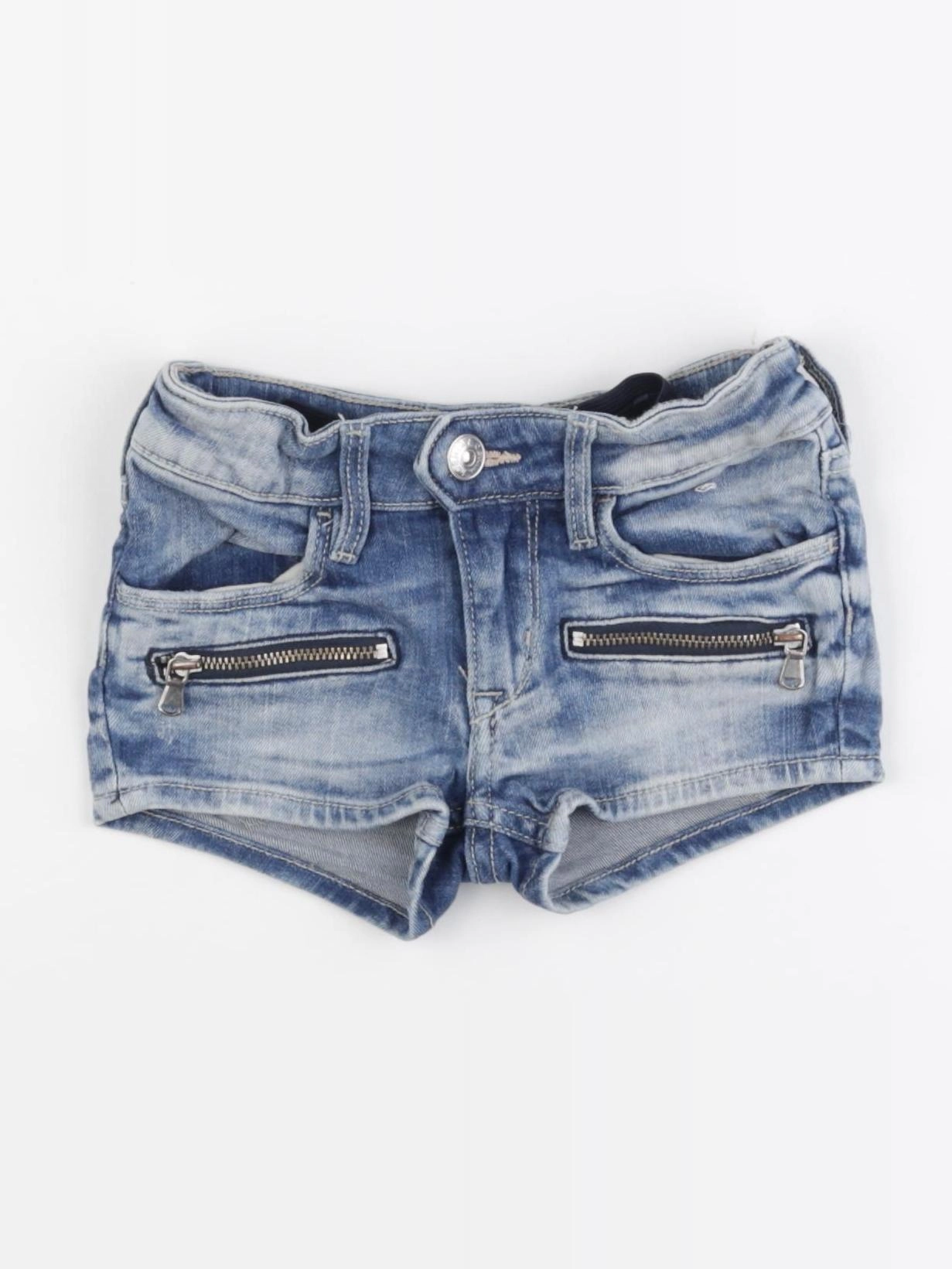 H&M - short bleu - 3/4 ans