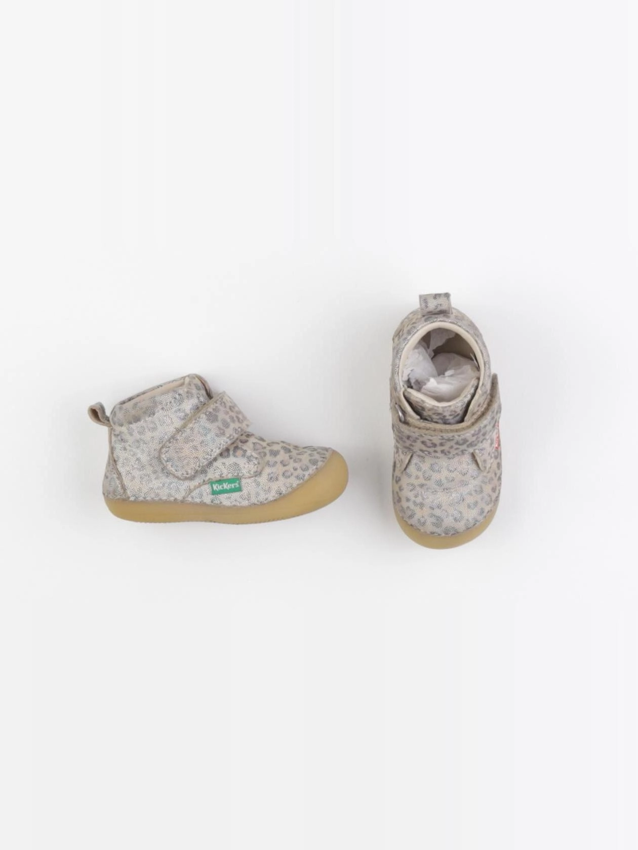 Kickers - bottillons bronze, argent - pointure 19