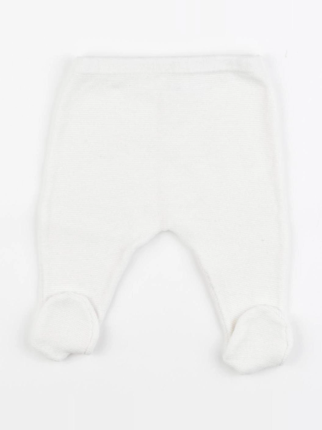 Boutchou - legging blanc - 0 mois