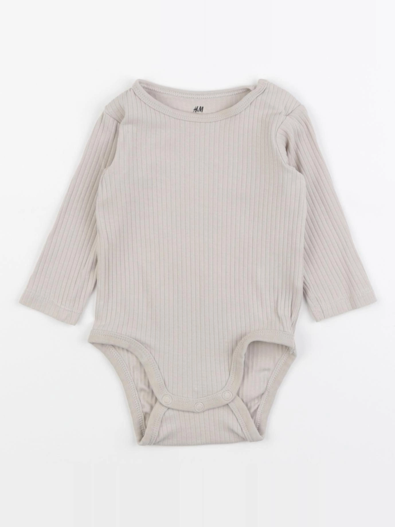 H&M - body beige - 2/4 mois