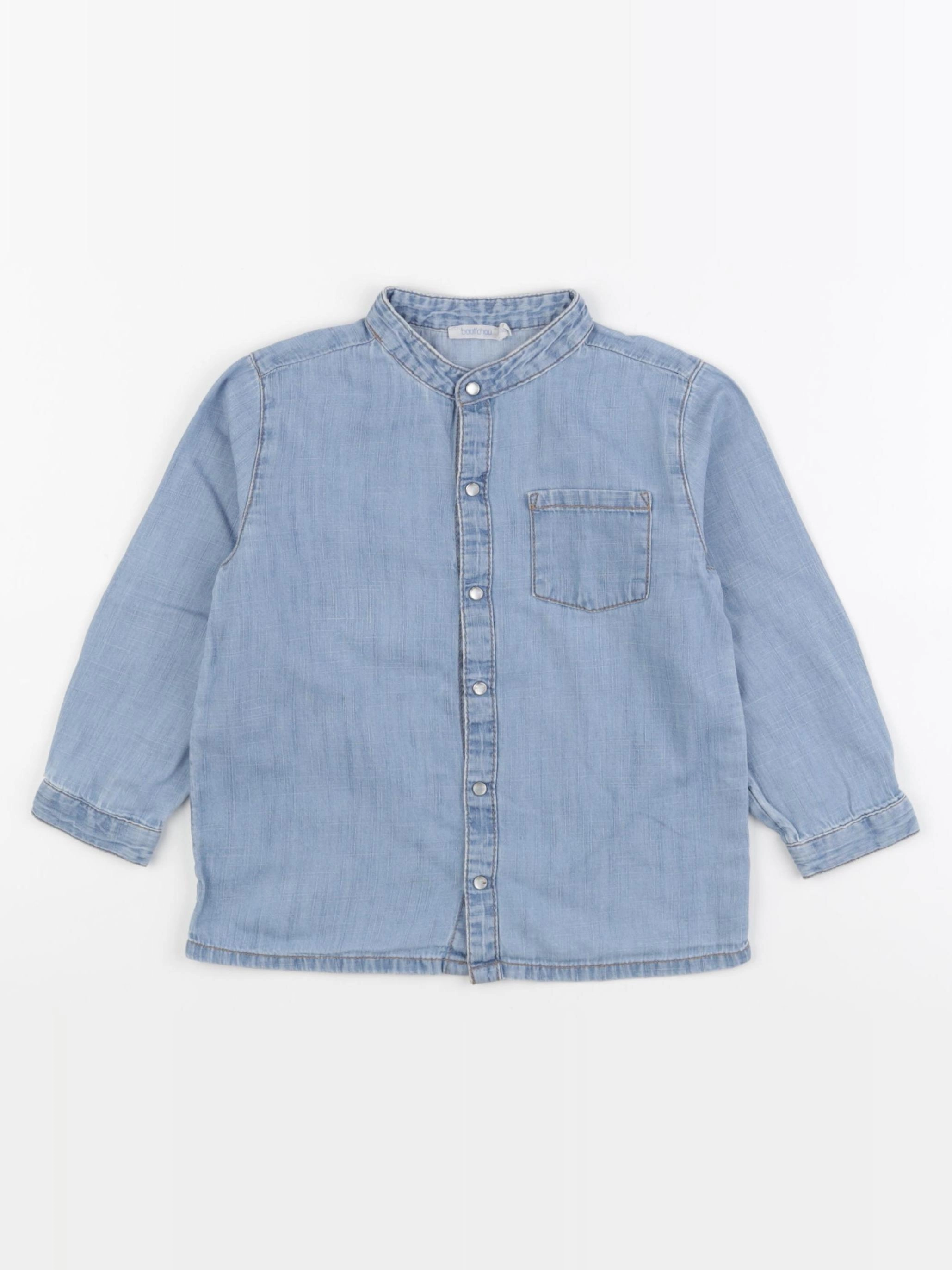 Boutchou - chemise bleu - 36 mois