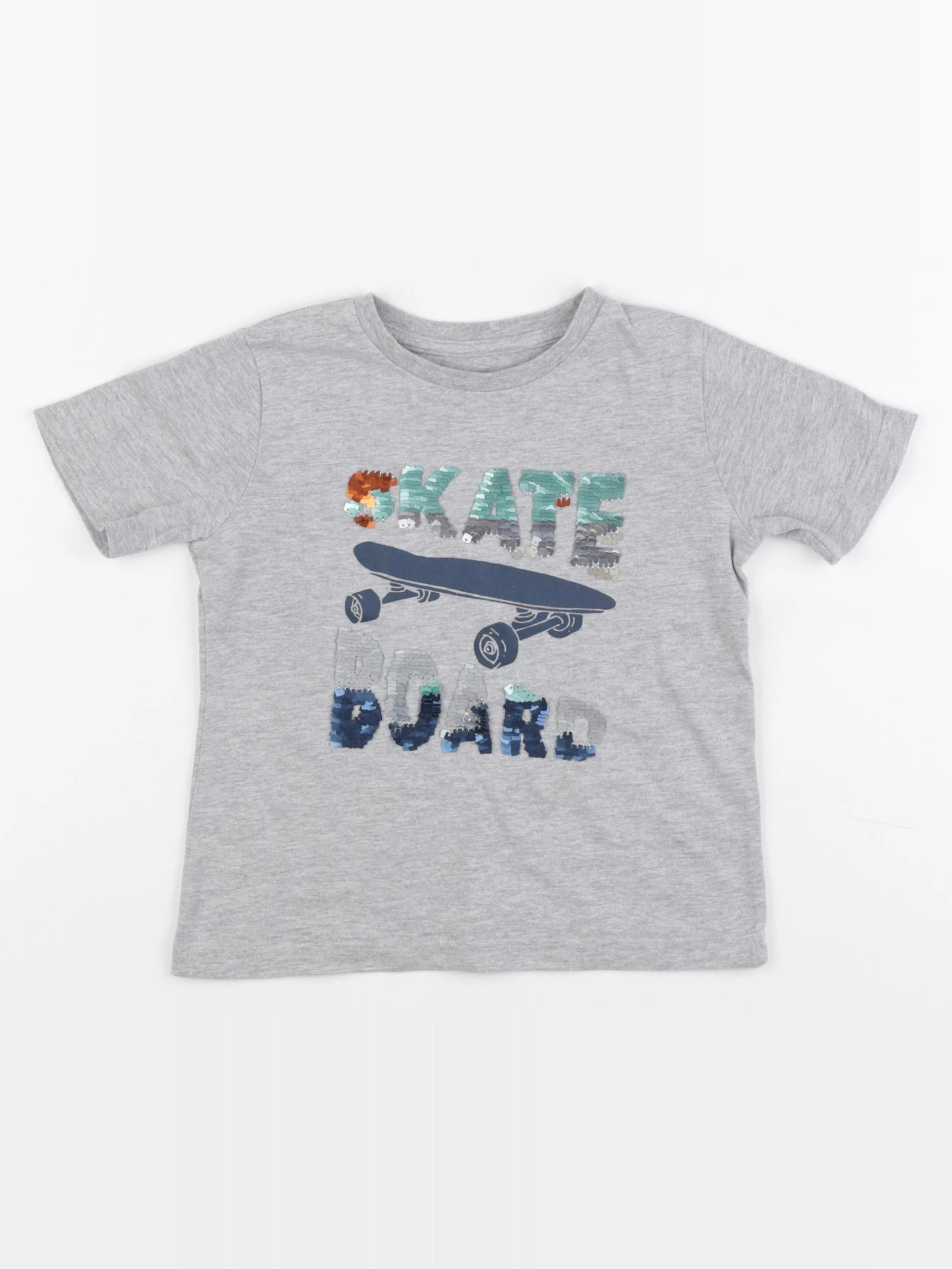 Vertbaudet - tee-shirt gris - 4 ans