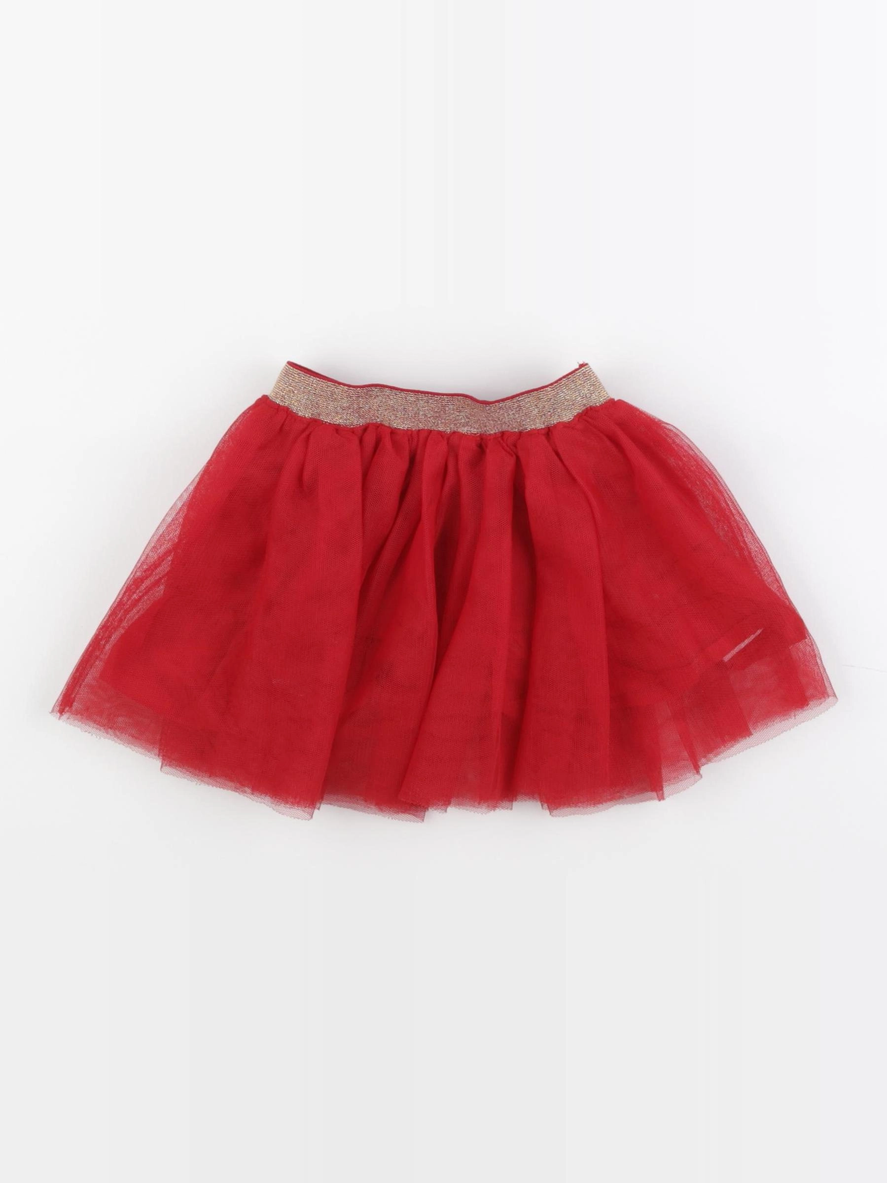 Vertbaudet - jupe rouge - 24 mois