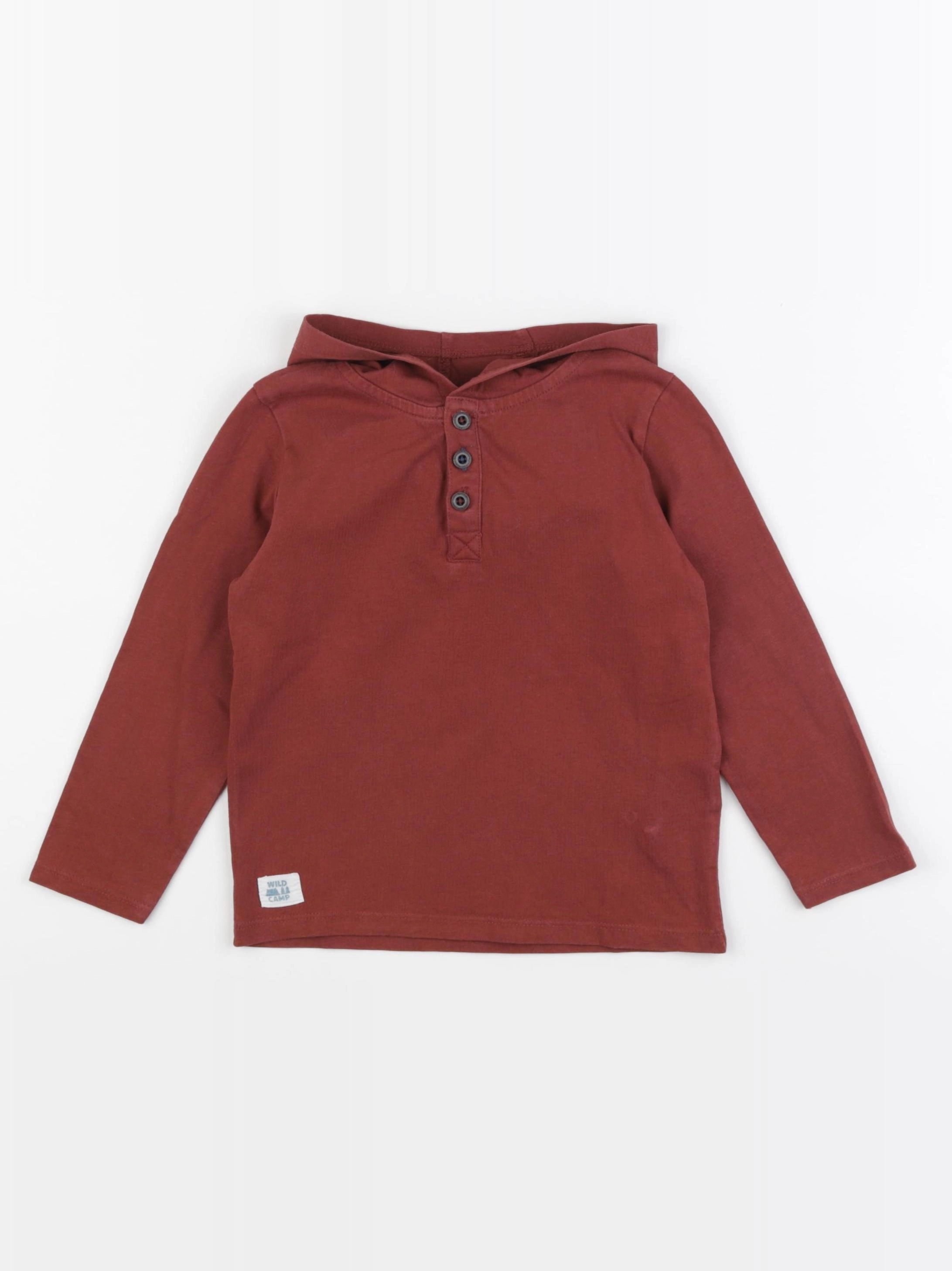 Vertbaudet - tee-shirt rouge - 5 ans