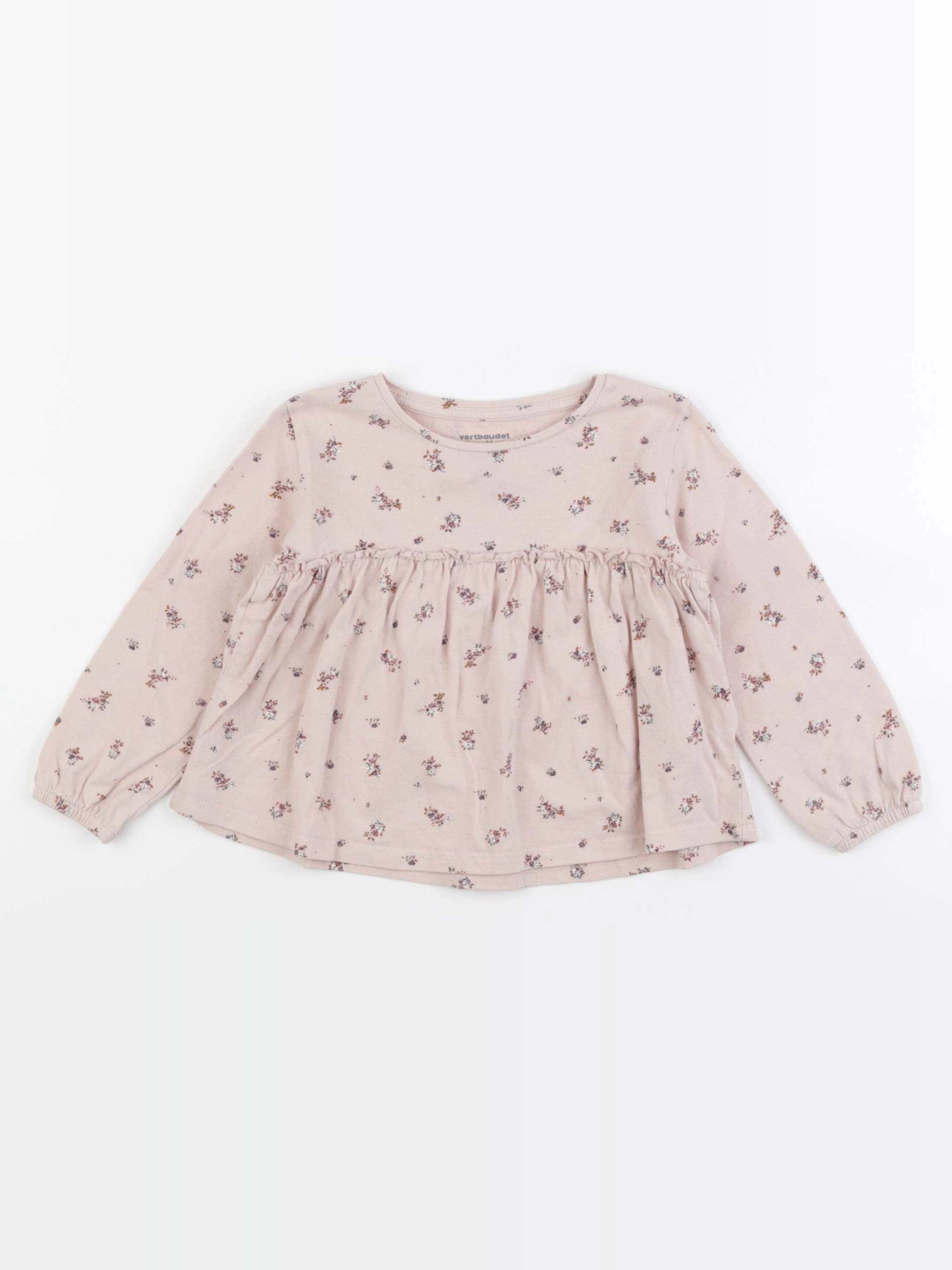 Vertbaudet - tee-shirt rose - 2 ans