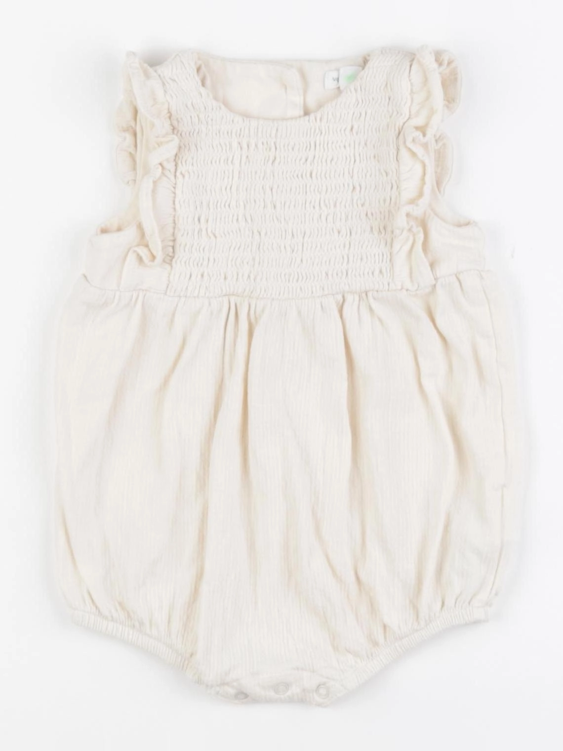 Vertbaudet - combinaison beige - 6 mois