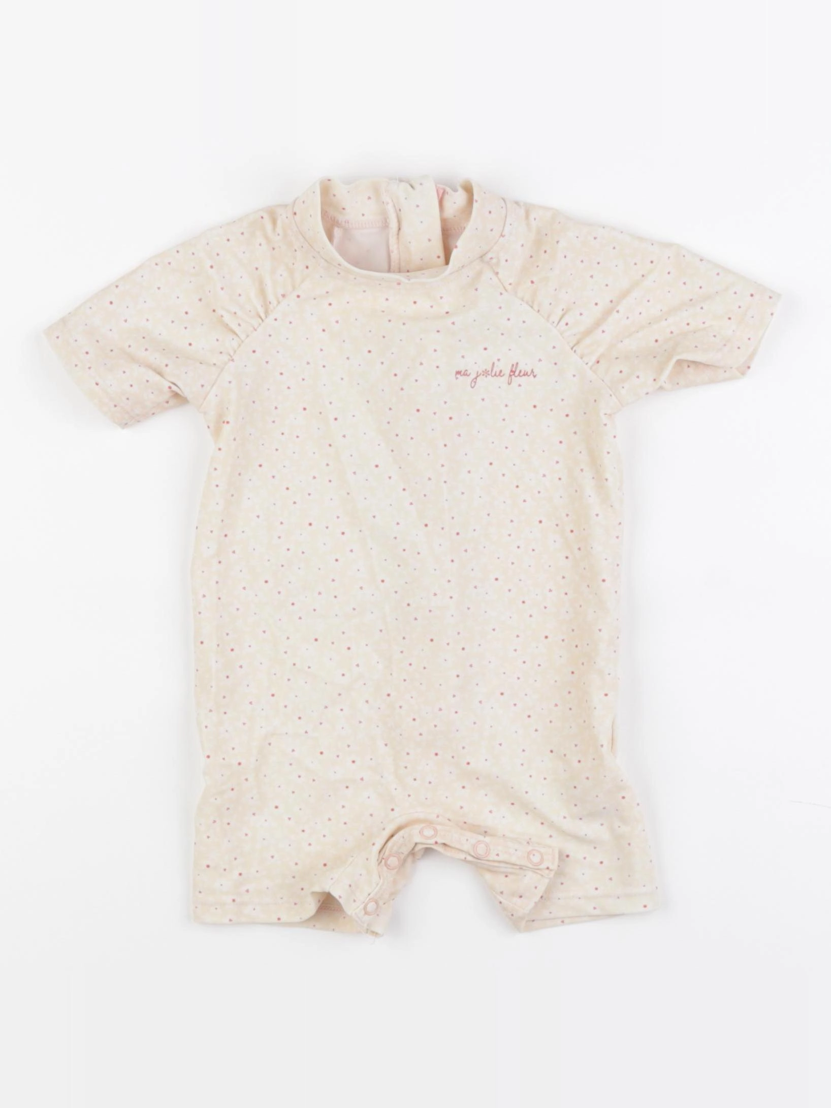 Vertbaudet - combi de bain rose - 12 mois