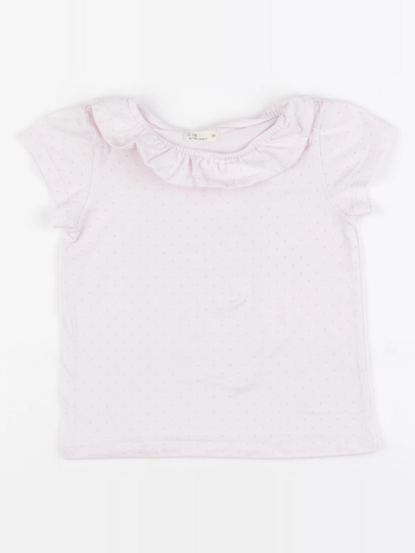 Little Cigogne - tee-shirt rose, or - 3 ans