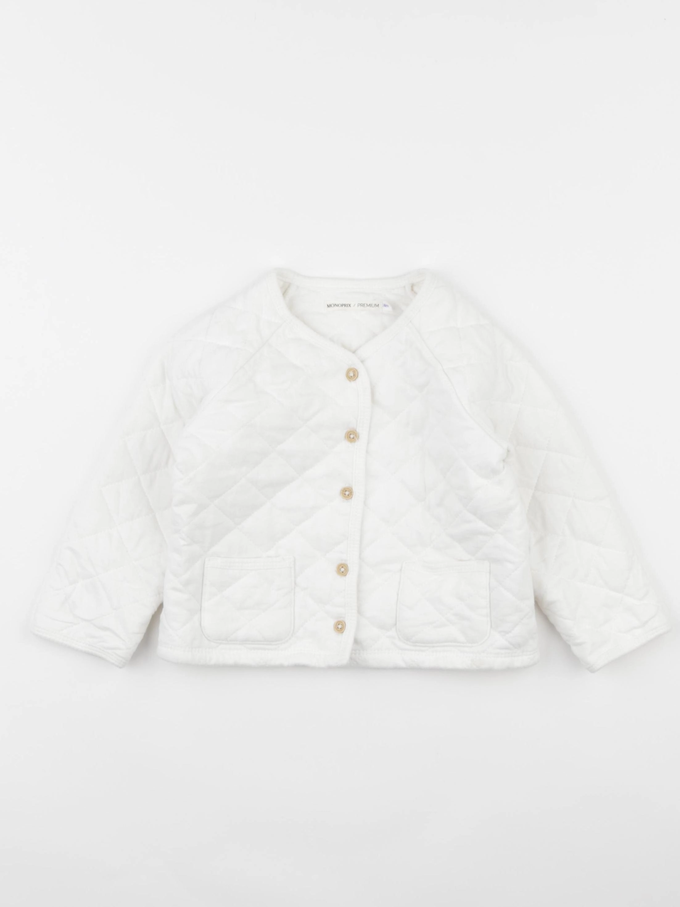 Monoprix - sweat blanc - 24 mois