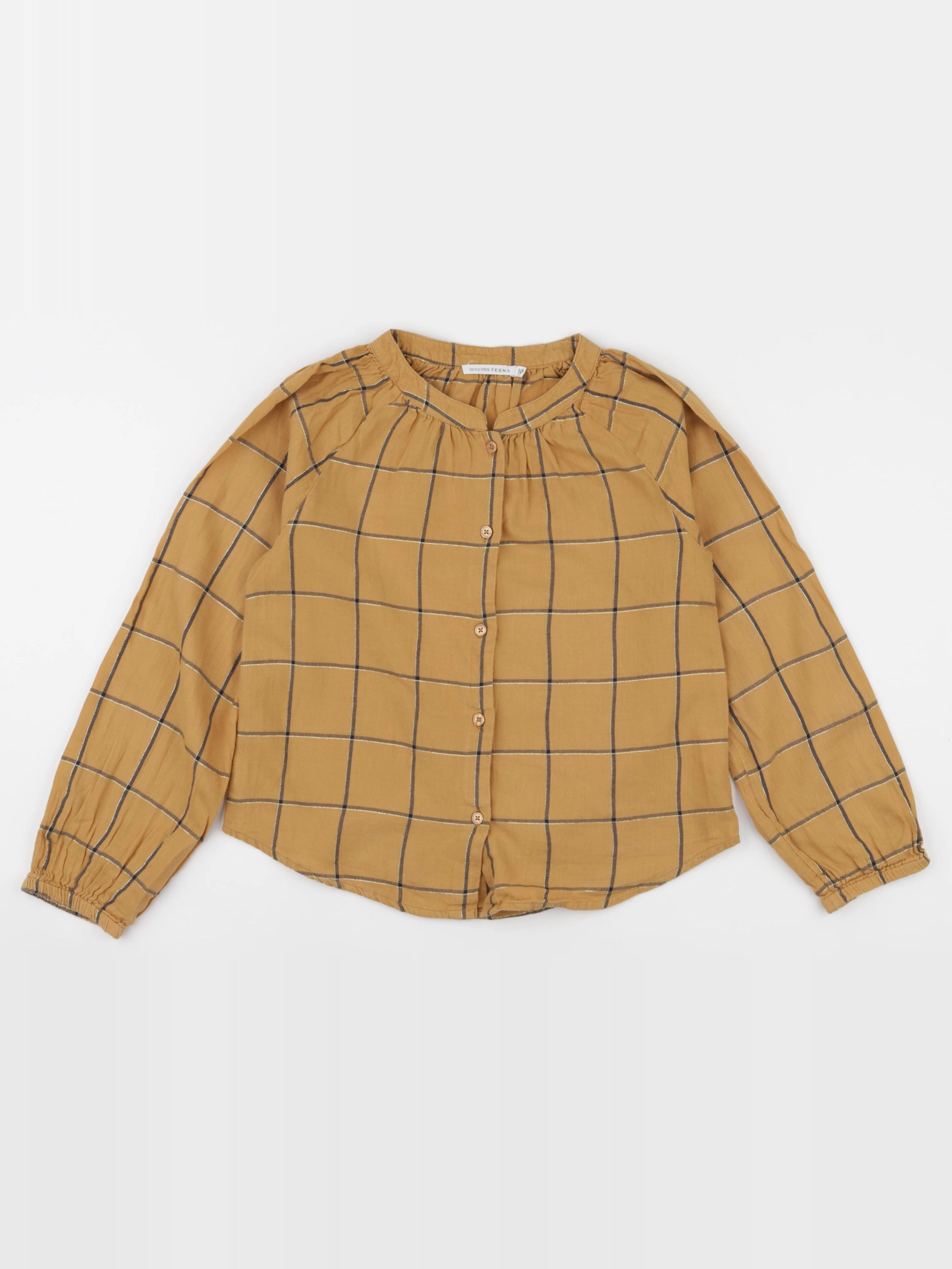 Monoprix - blouse jaune, or - 10 ans
