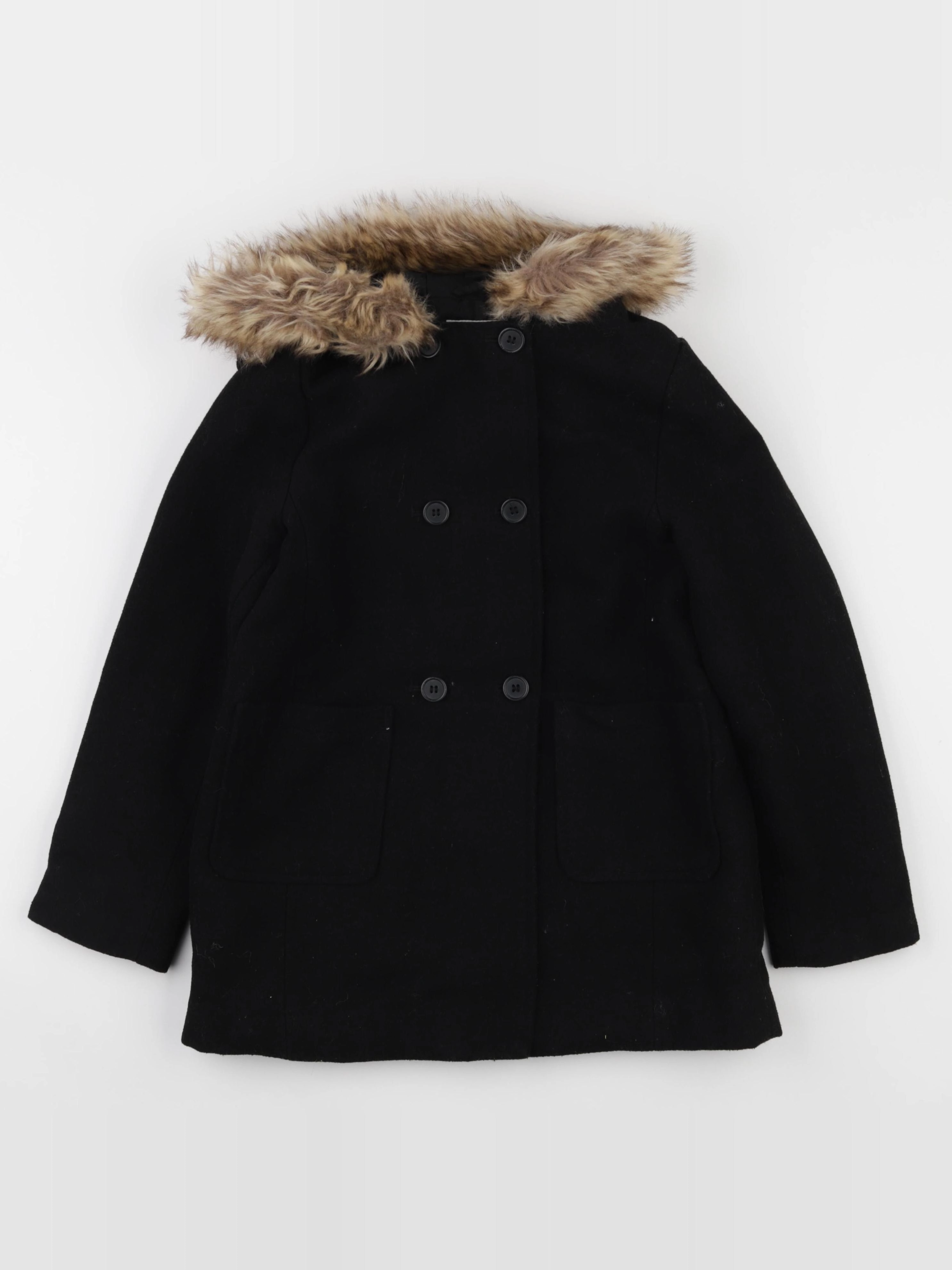 Vertbaudet - manteau noir - 9 ans
