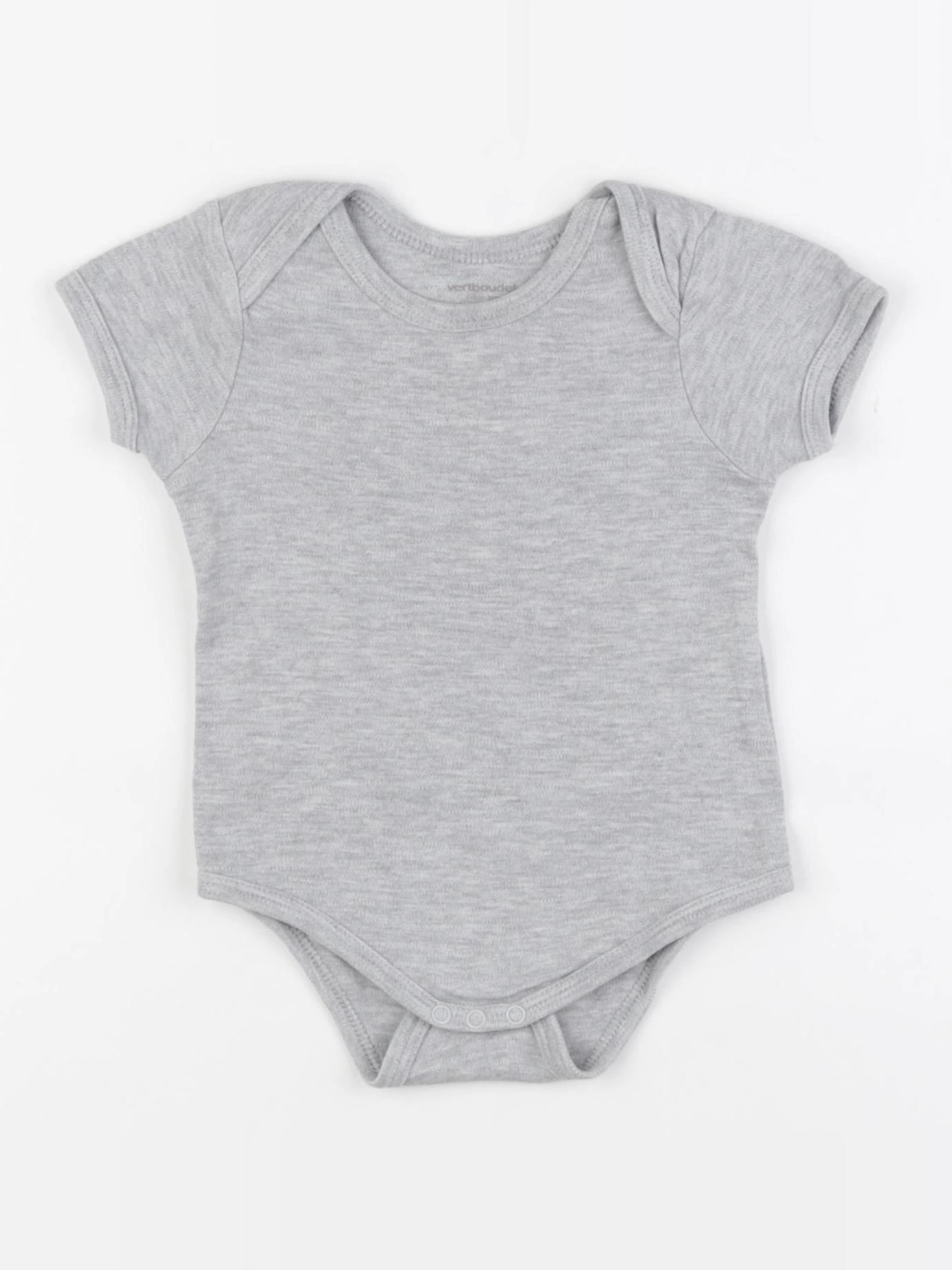 Vertbaudet - body gris - 12 mois