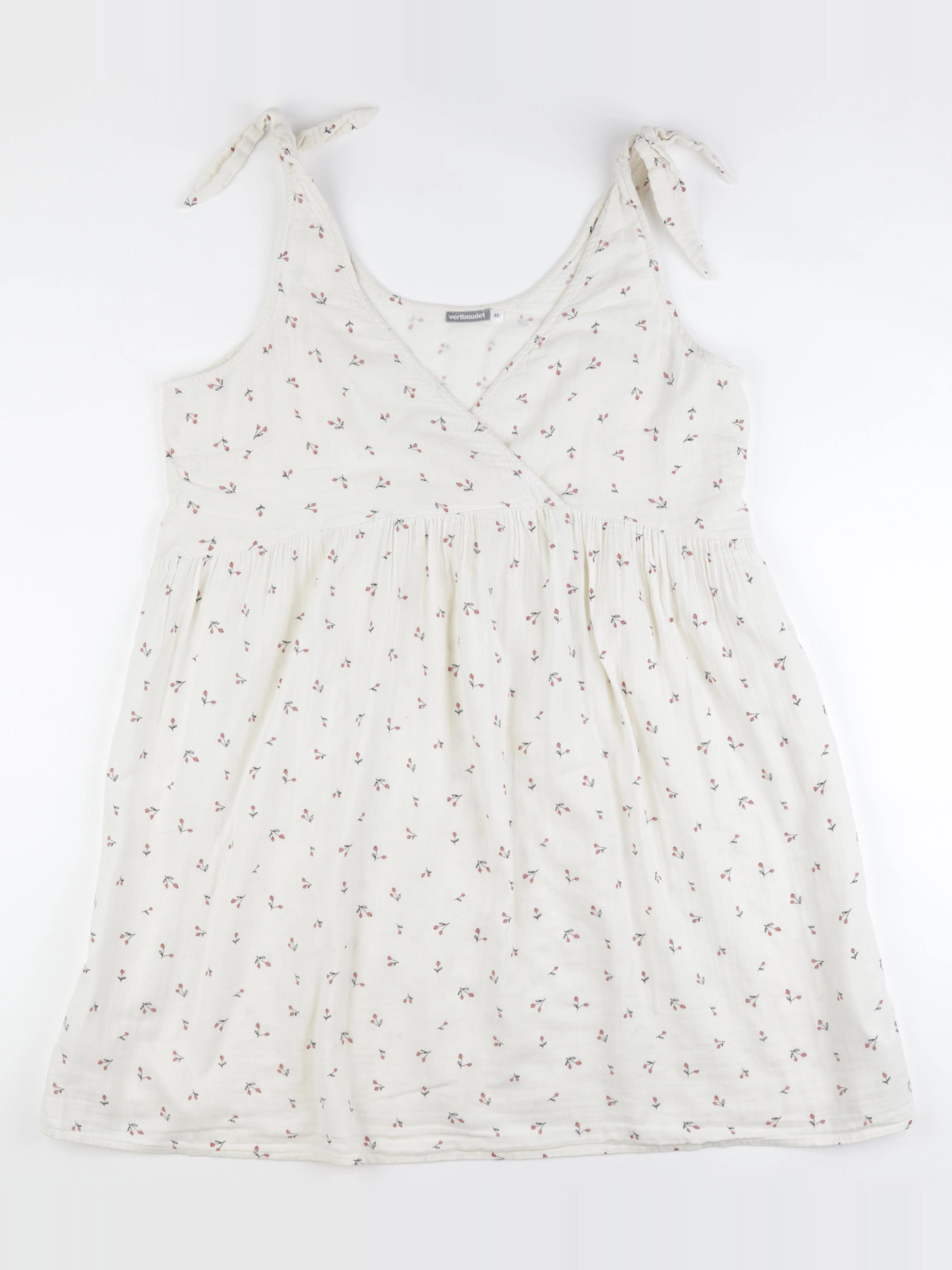 Vertbaudet - robe grossesse, allaitement blanc - 46